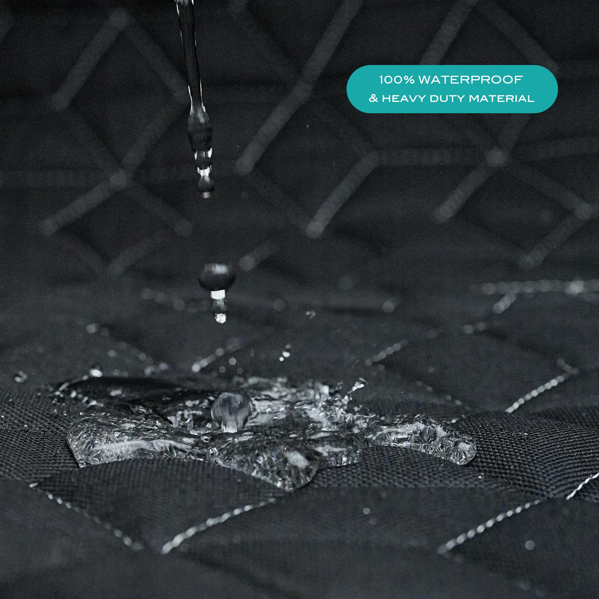 Heavy Duty Dog Hammock - 600D Waterproof Backseat Cover For Dogs In Car - Fits Midsize Suvs Like Highlander/Pilot/Outback/Explor