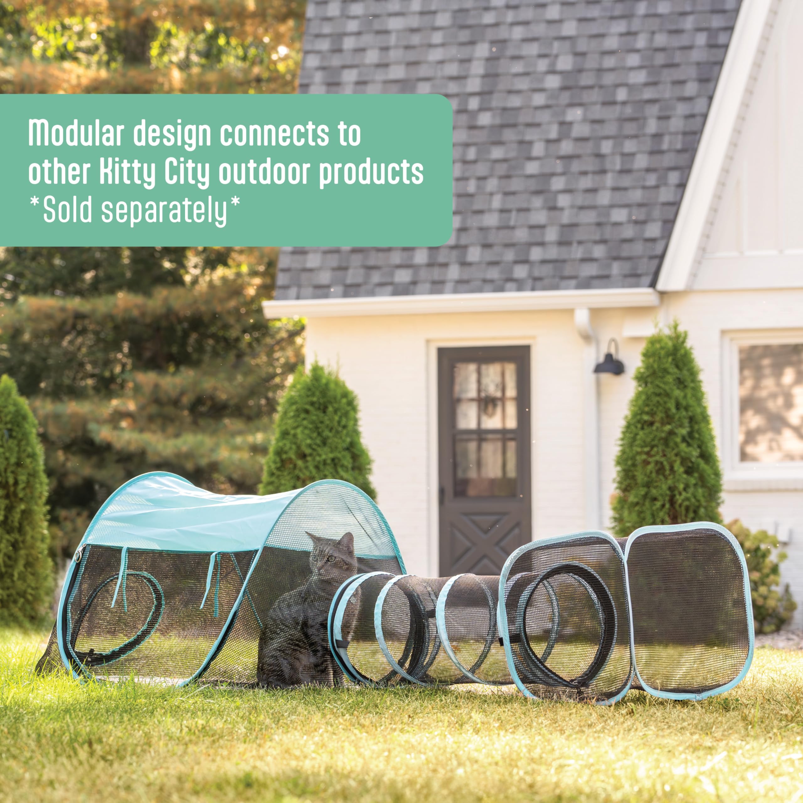 Kitty City Outdoor Catio Furniture And Play Kits For Cats, Play Tent