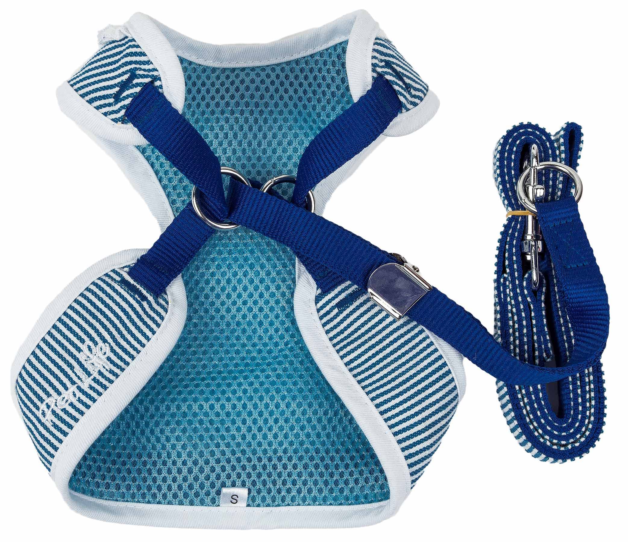 Pet Life ® Luxe Collection Spawling 2-In-1 Dog Harness And Leash With Ruffled Pet Collar And Fashion Dog Bowtie - Pet Harness And Dog Costume With Reversible Mesh And Alloy Dog Leash Attachments