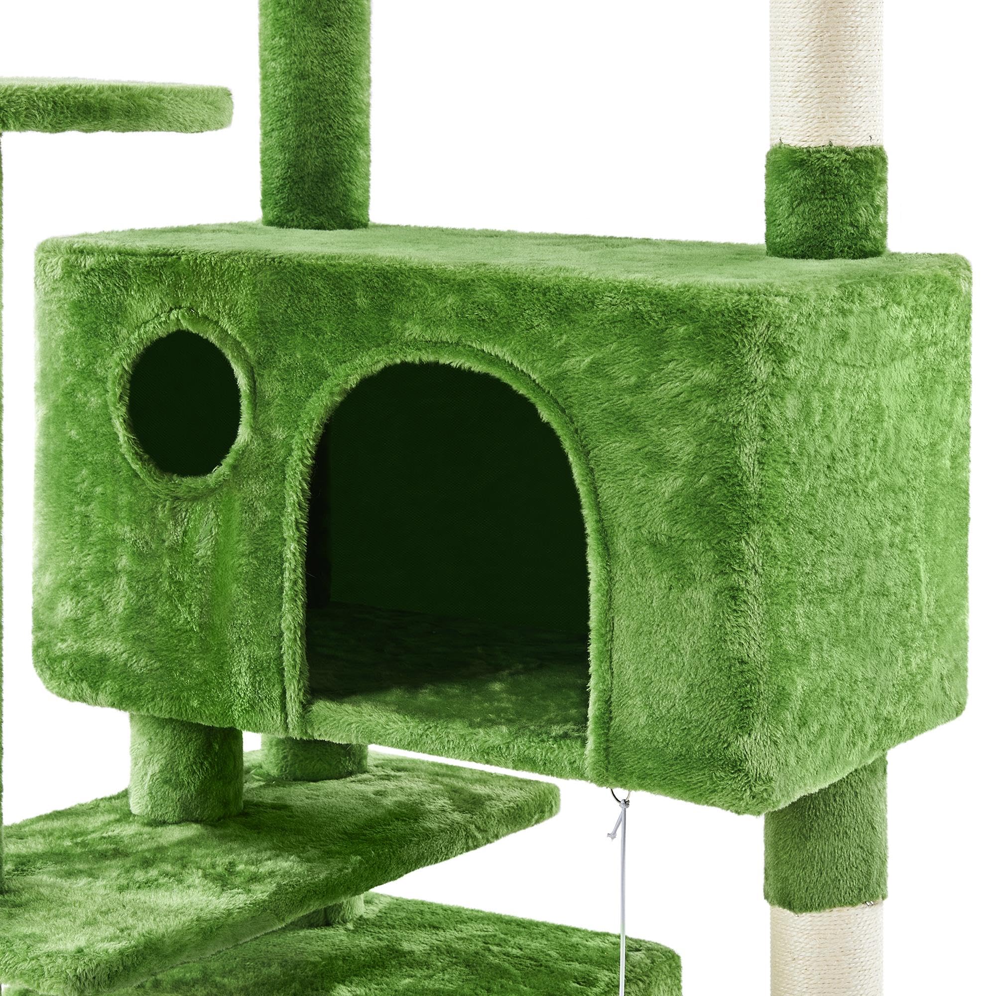 Topeakmart 70In Cat Tree Tower For Inddor Cats With 3 Cozy Platforms 2 Condos And Ladder Cat Activity Center For Kittens