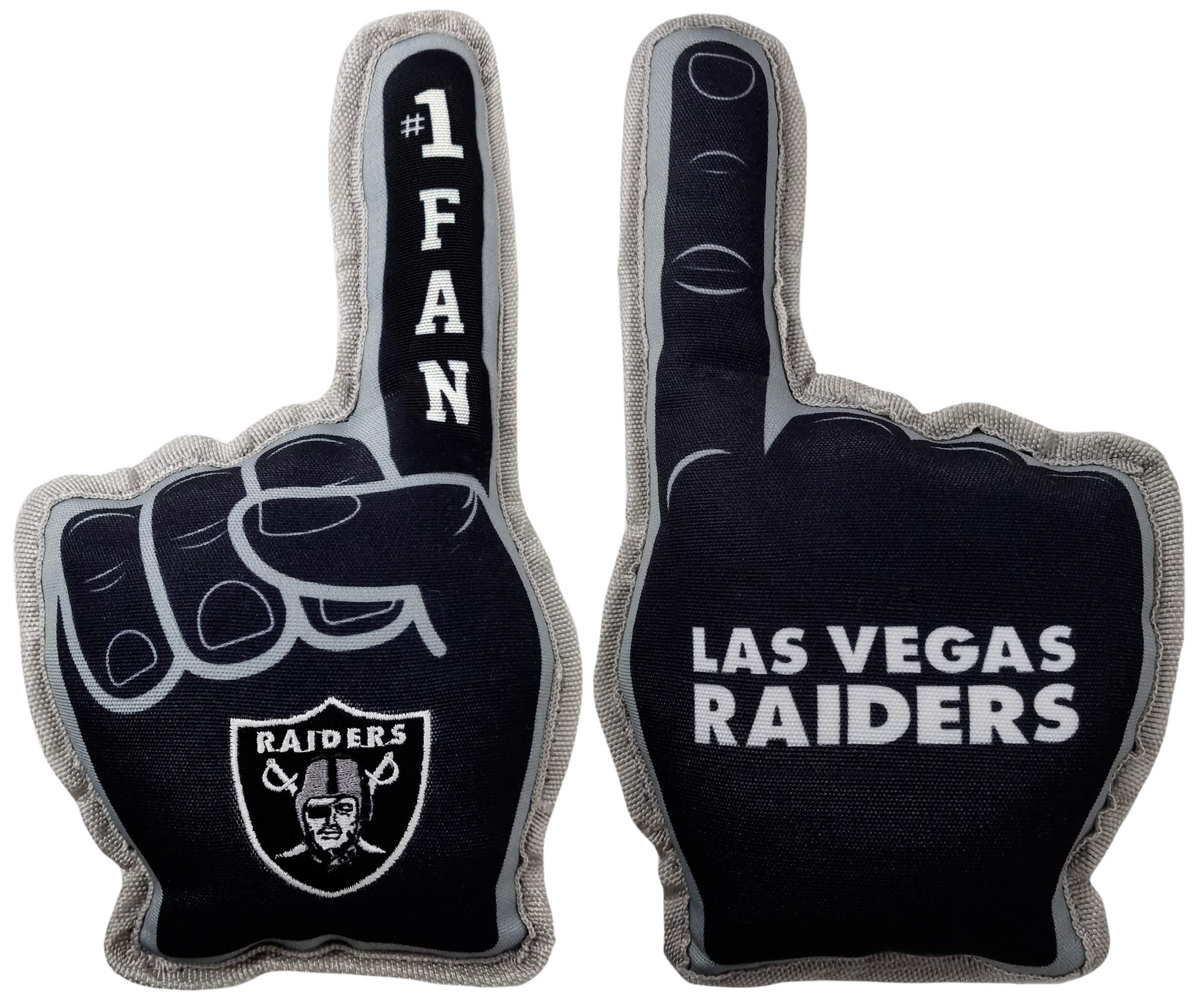 Nfl Las Vegas Raiders #1 Fan Toy For Dogs & Cats. Best Tough Pet Toy With Inner Squeaker