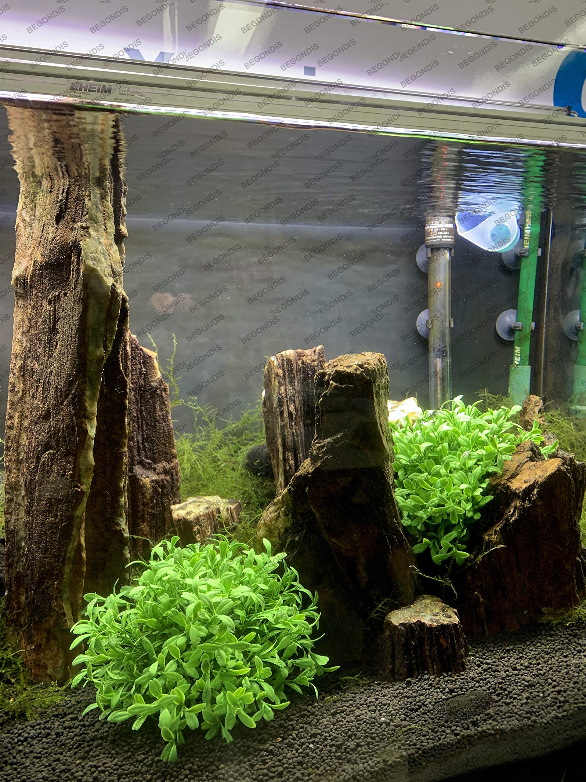 BEGONDIS Aquarium Decorations Fish Tank Artificial Green Water Plants Made of Soft Plastic, Safe for All Fish & Pets (Style-3)