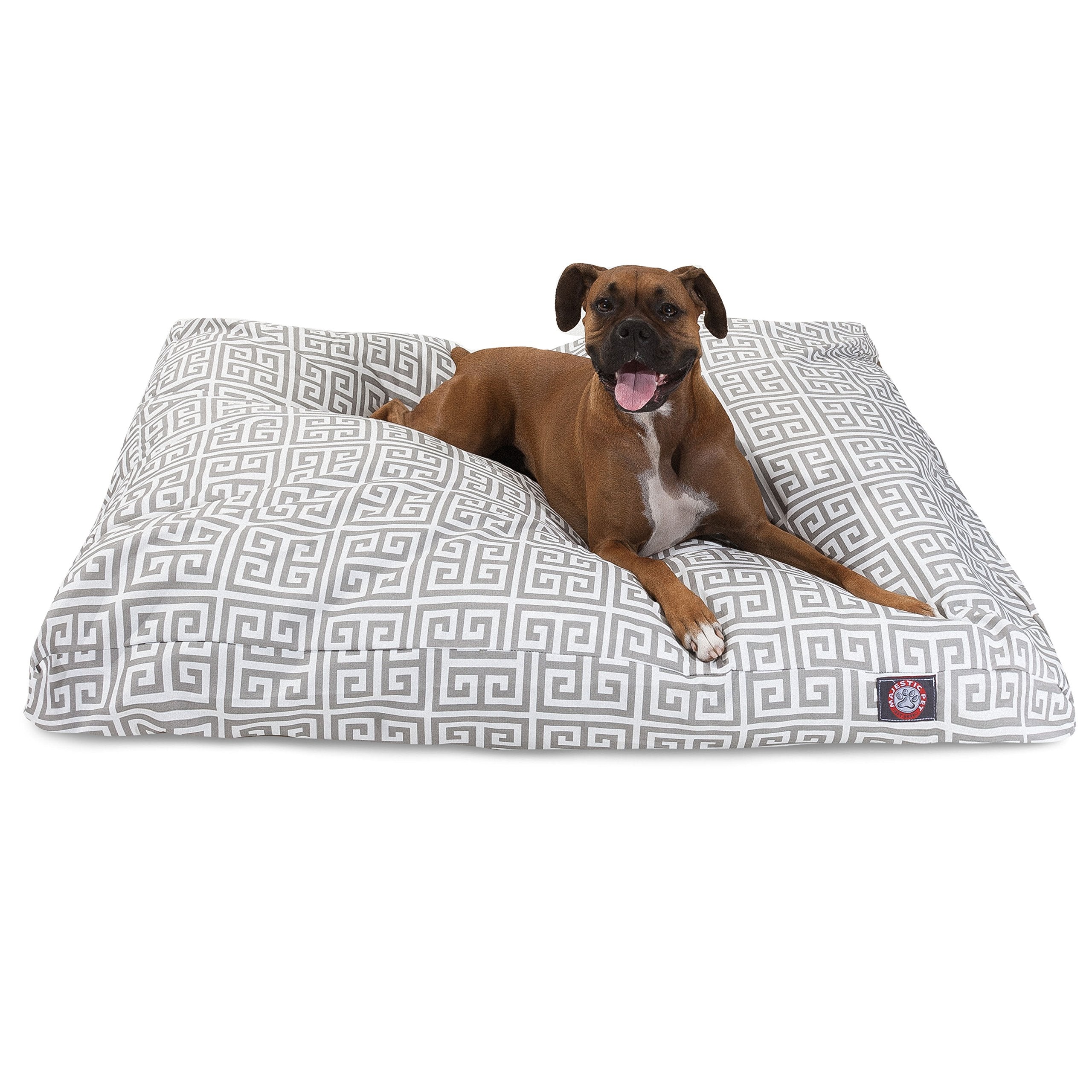 Grey Towers Small Rectangle Indoor Outdoor Pet Dog Bed With Removable Washable Cover By Majestic Pet Products