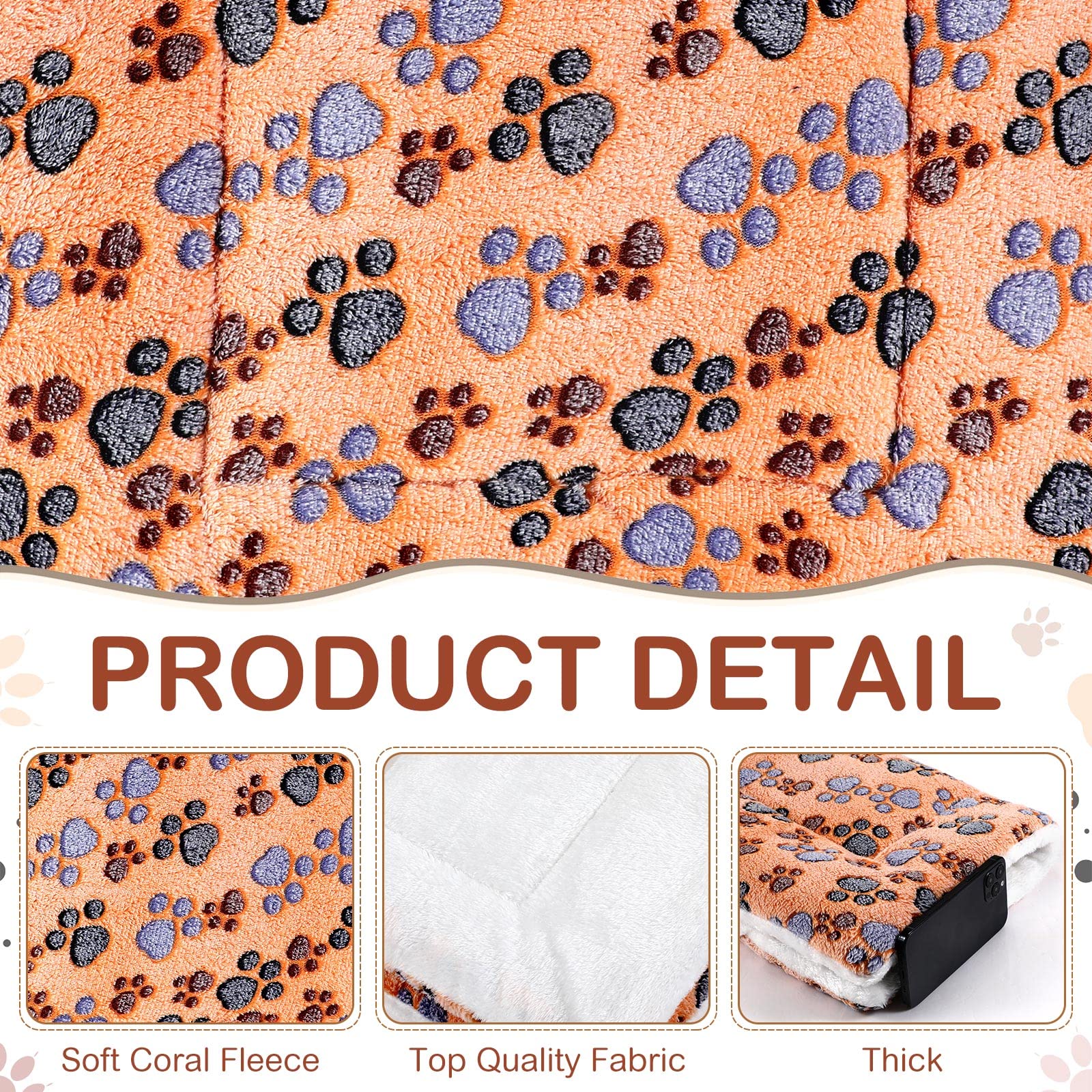 4 Pack Ultra Soft Dog Cat Bed Mat With Cute Prints Reversible Fleece Dog Crate Kennel Pad Cozy Washable Thickened Hamster Guinea Pig Bed Pet Bed Mat For Small Animals (Vivid Color,21 X 14 Inches)