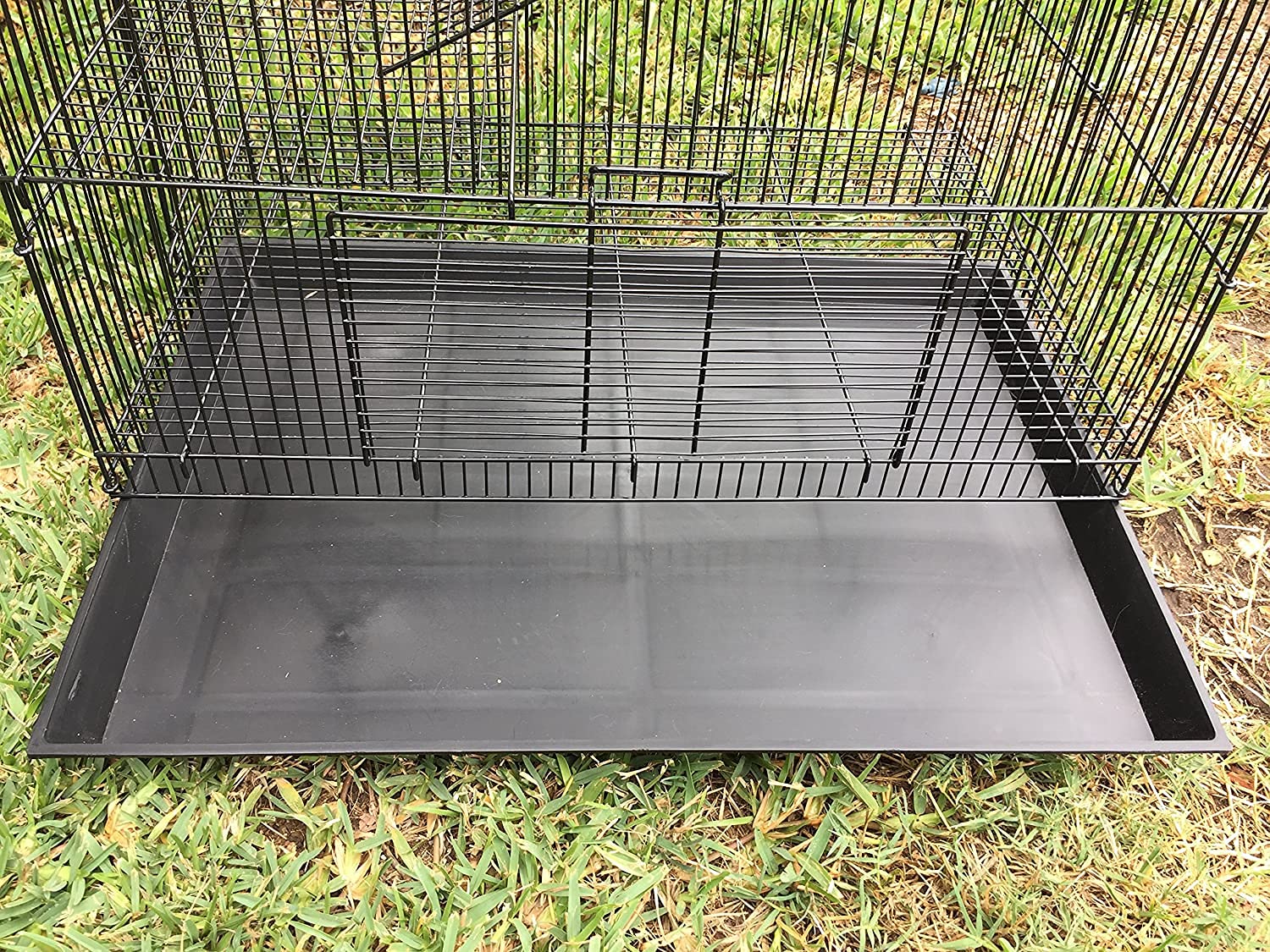 3-Level Foldable Ferret Chinchilla Sugar Glider Rats Animal Chew Free Metal Carrier Travel Cage Tight 3/8 Inch Wire Spacing Prevent Escape With Cross Shelves And Ladders