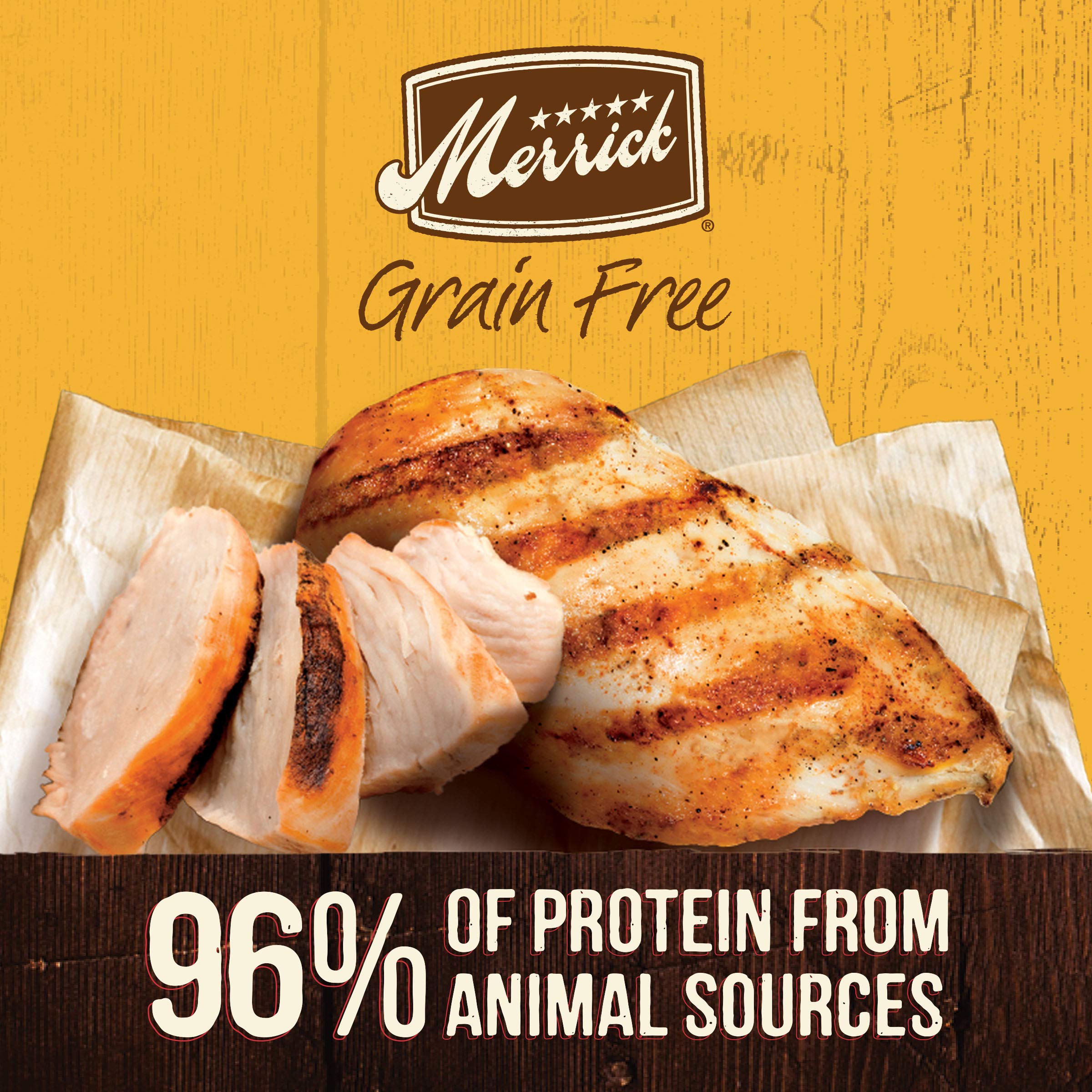 Merrick Grain Free Premium And Natural Canned Dog Food, Soft And Healthy Wet Recipe, Real Chicken Dinner - (Pack of 12) 12.7 oz.