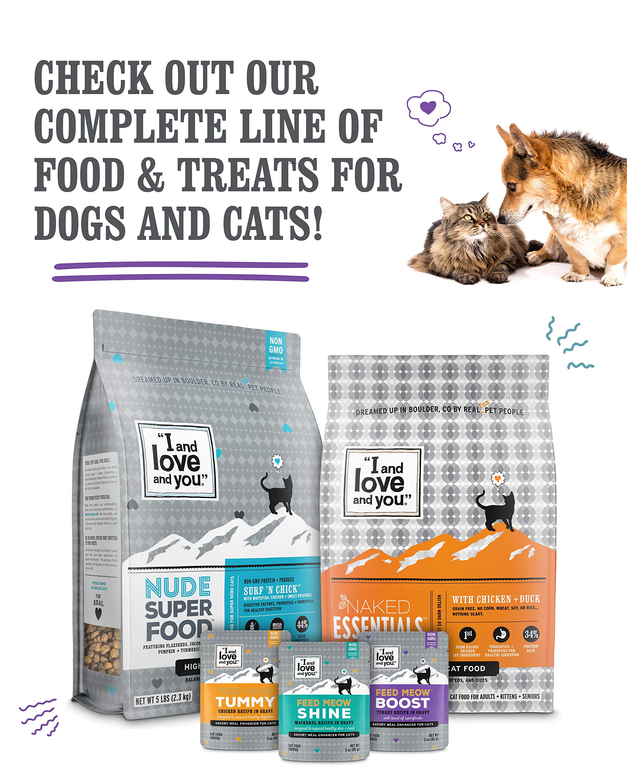 I and love and you Wet Cat Food Variety Pack - Grain Free, Filler Free, 3oz (12 Cans) - Chicken, Salmon, Tuna
