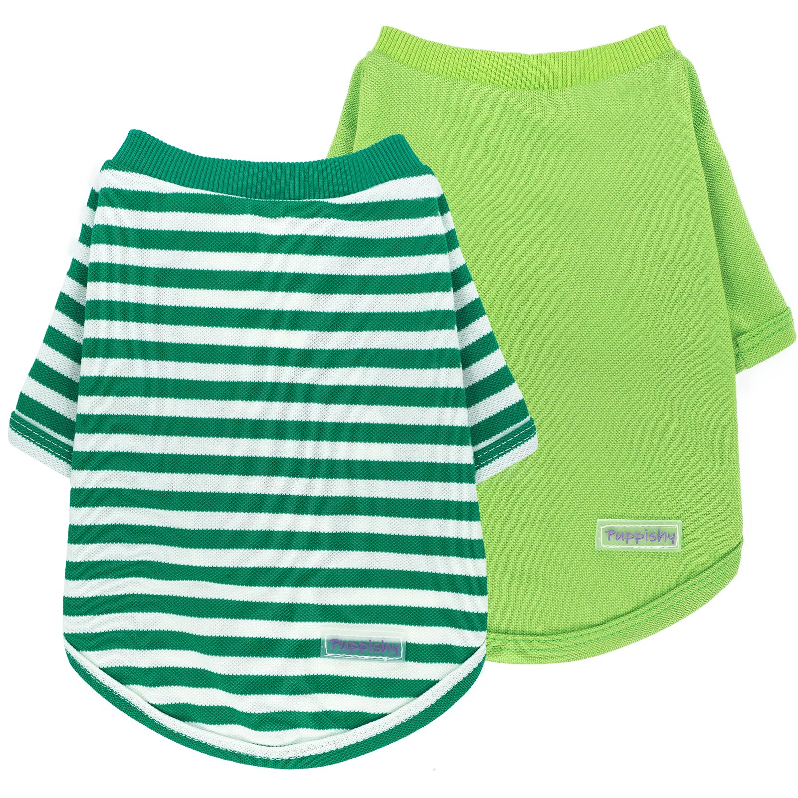 2 Pieces Puppy Clothes Summer Dog Shirt Cute Soft Dog Shirt For Small Dogs Bresthable Chihuahua Cat Clothes Xs~Xxl Pet Clothing 