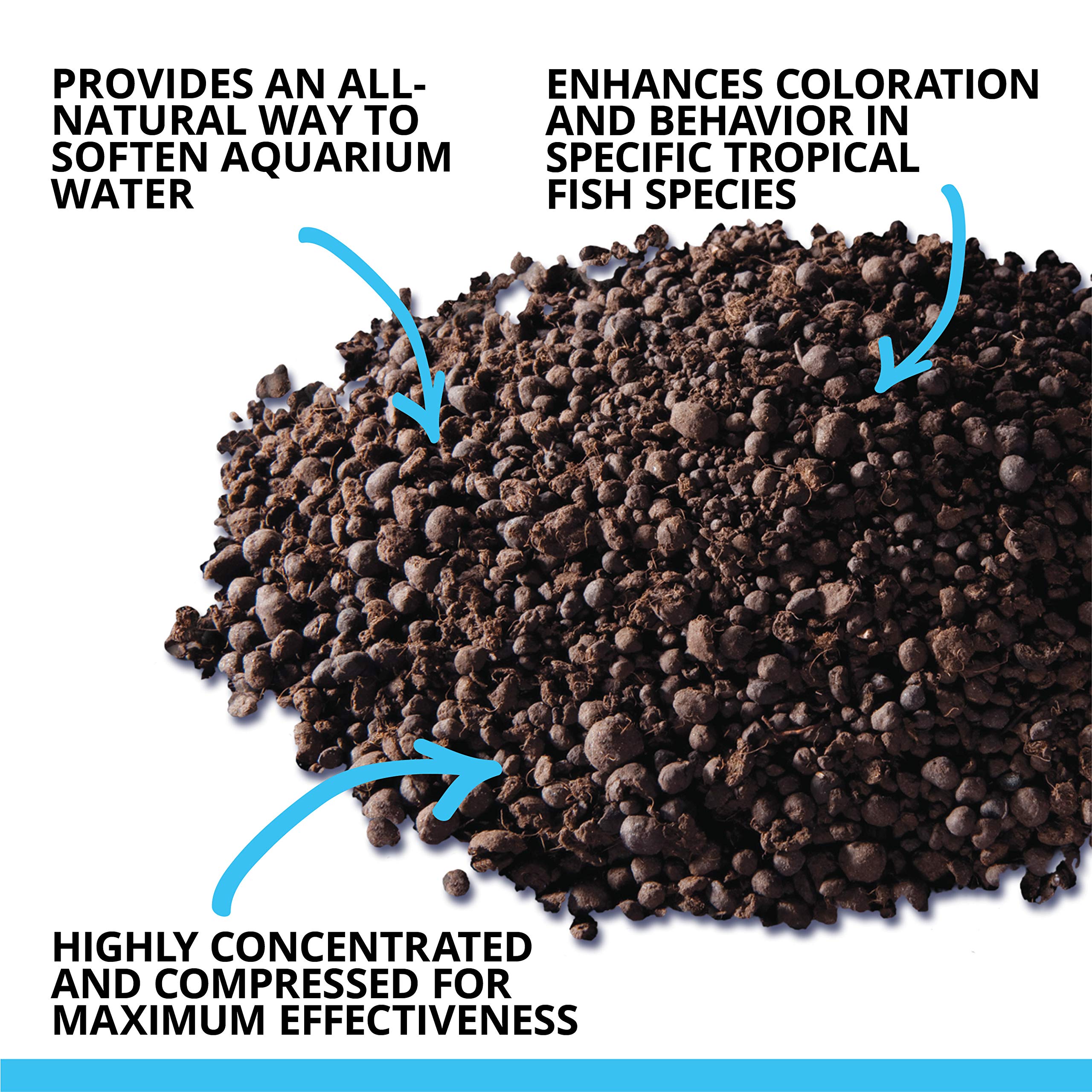 Fluval Aquatic Peat Granules, Chemical Filter Media For Freshwater Aquariums, Water Softener, 17.6 Oz., A1465