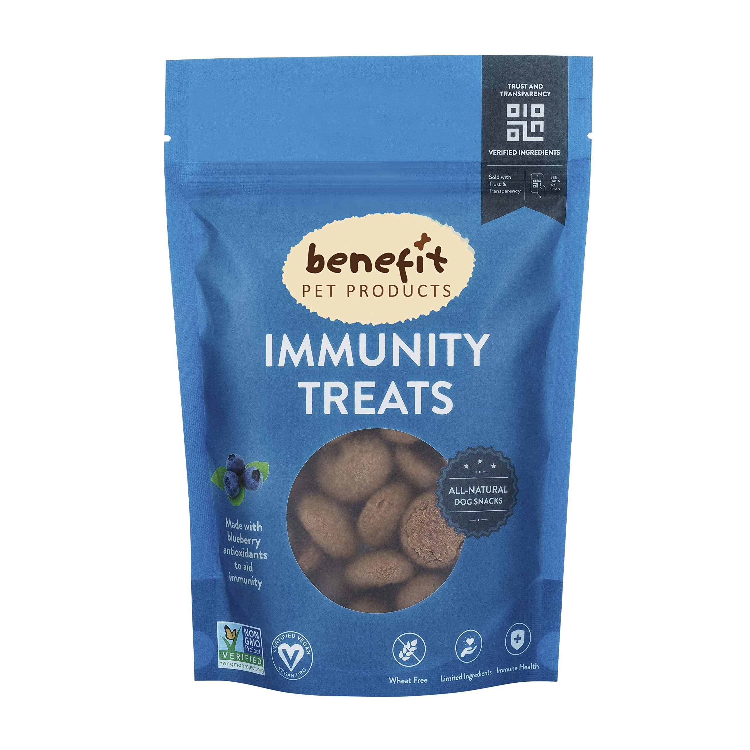 Benefit Biscuits, All Natural Dog Treats, Certified Vegan, Non GMO, Wheat Free, Healthy Dog Biscuits, Made in USA (Mint, Bulk)