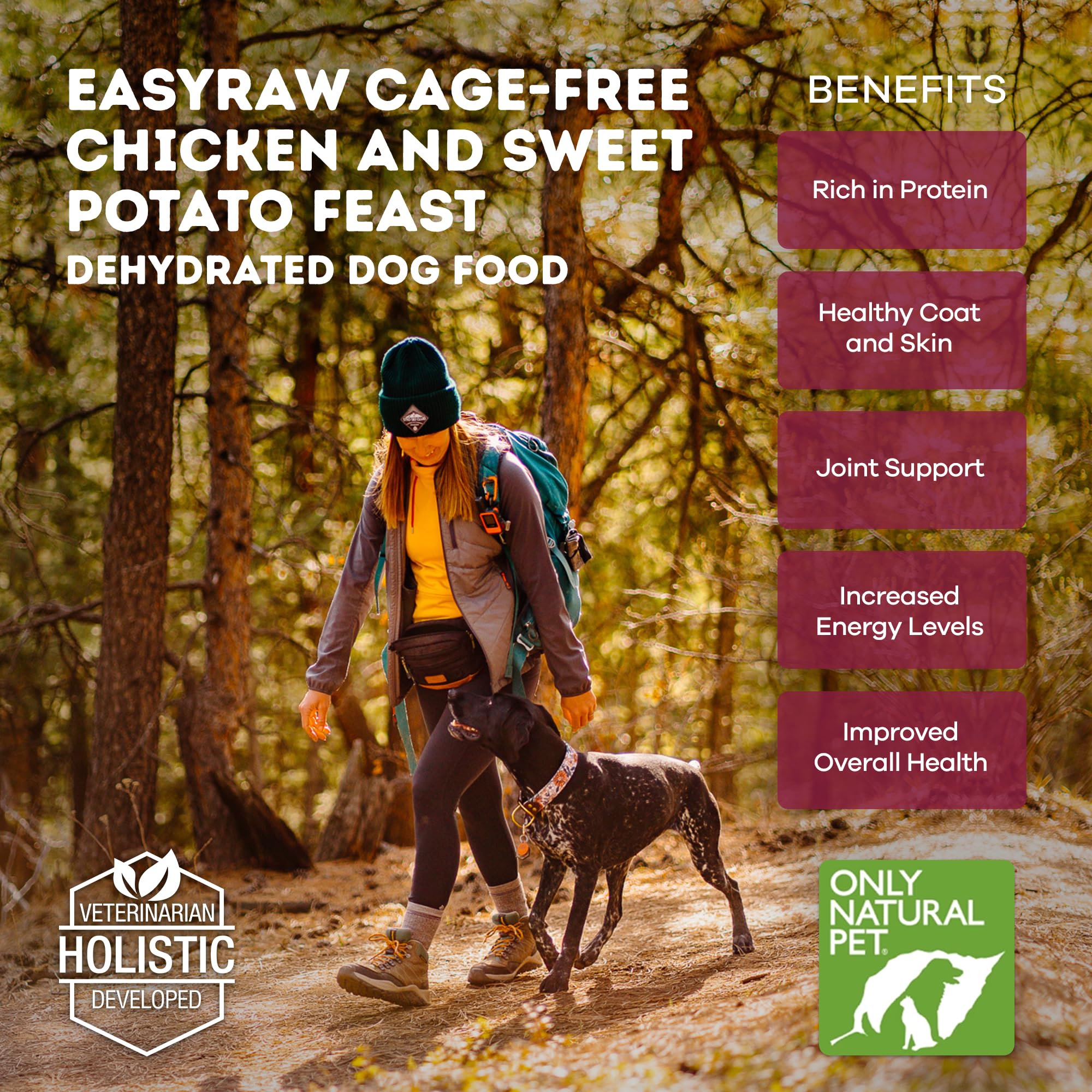 Only Natural Pet - EasyRaw Dehydrated Raw Dog Food Formula, Contains Real Wholesome Nutrition, Low Glycemic, Paleo Friendly, Non