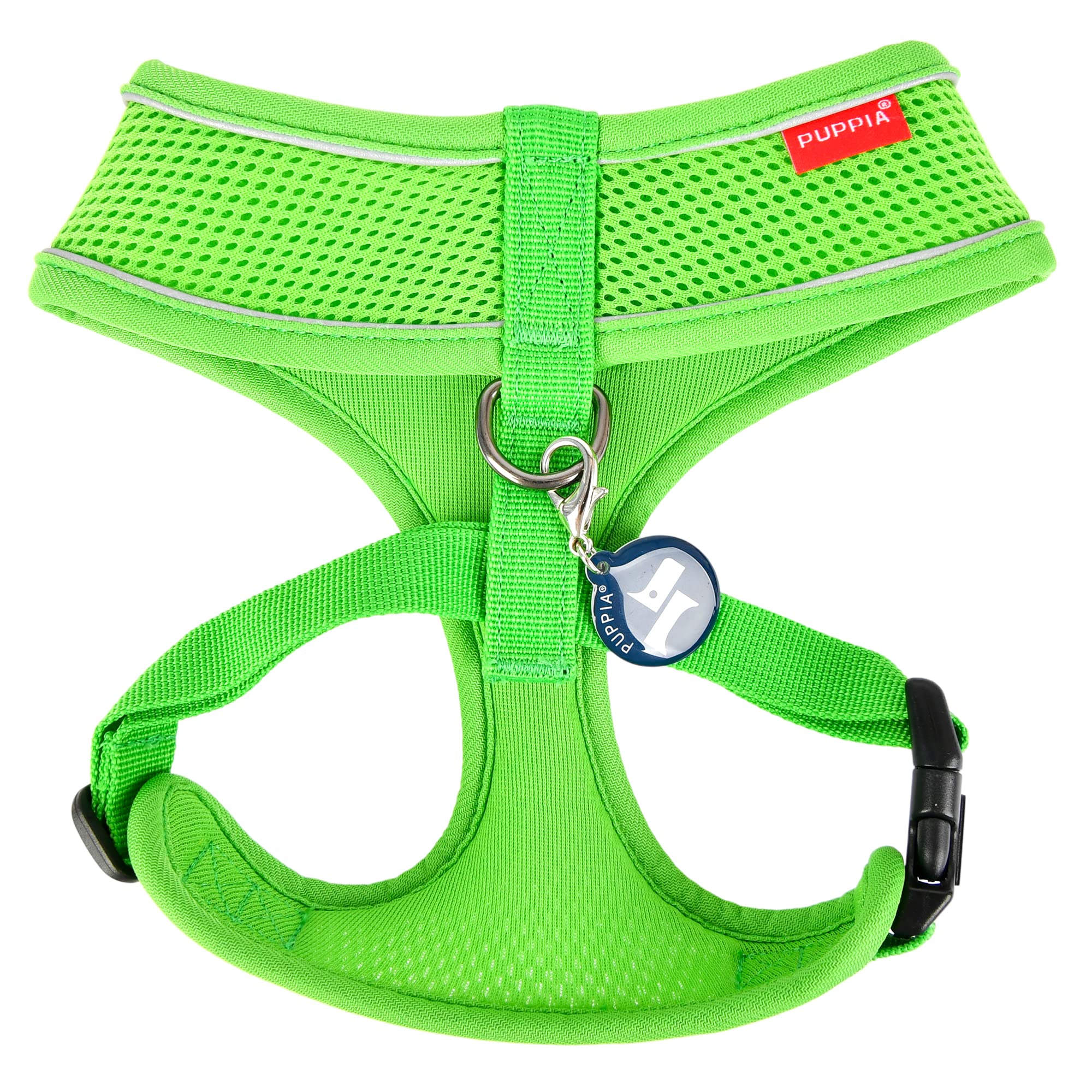 Puppia Soft Dog Harness Pro No Choke Over-The-Head Reflective Straps Triple Layered Breathable Mesh Adjustable Chest Belt And Qu