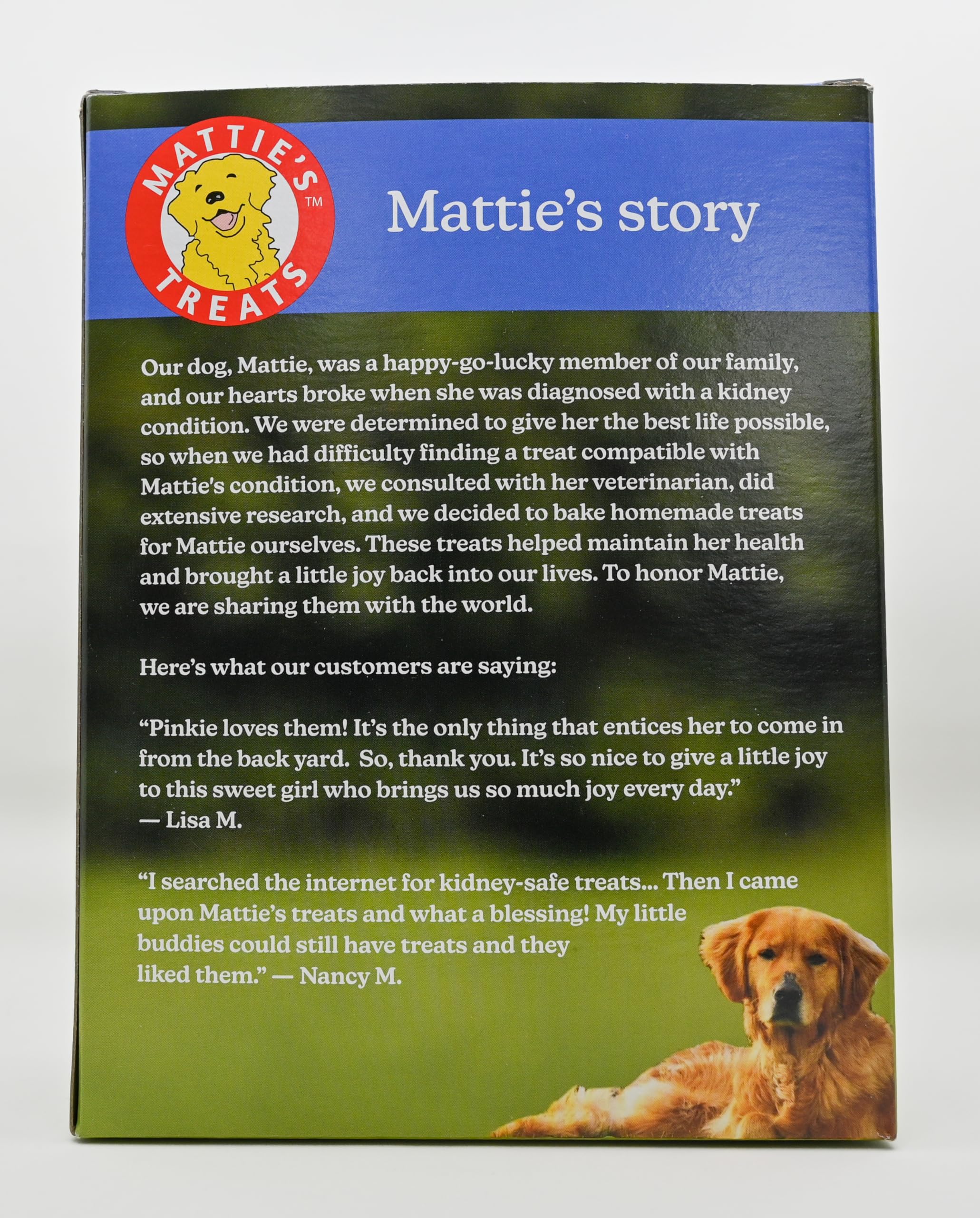 Matties Treats: 1 Pound Box; Low Protein, Low Phosphorus, Low Sodium Dog Treats