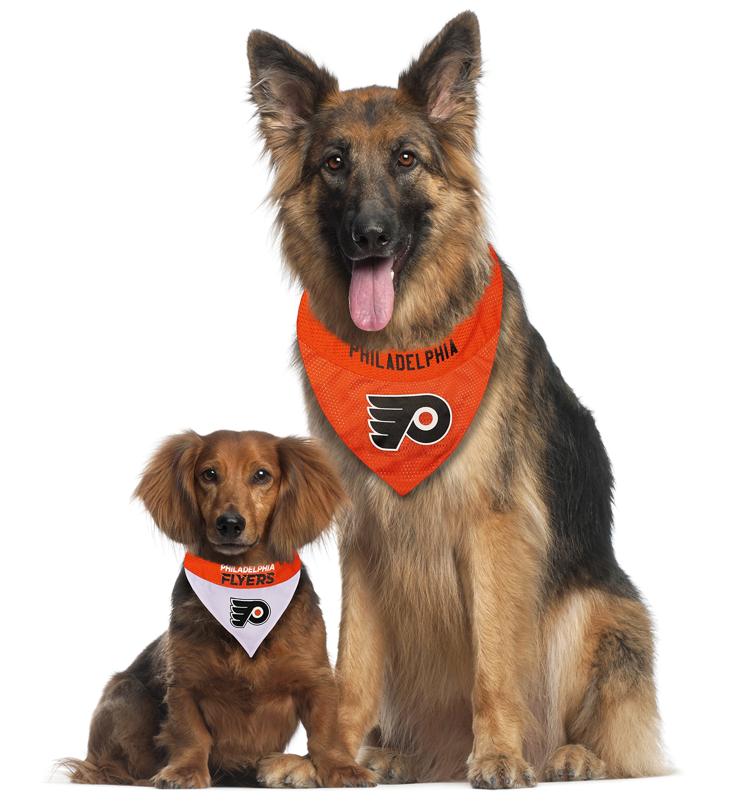 NHL Philadelphia Flyers Bandana for Dogs & Cats, Large/X-Large. - Cute & Stylish Bandana! The Perfect Hockey Fan Scarf Bandana,