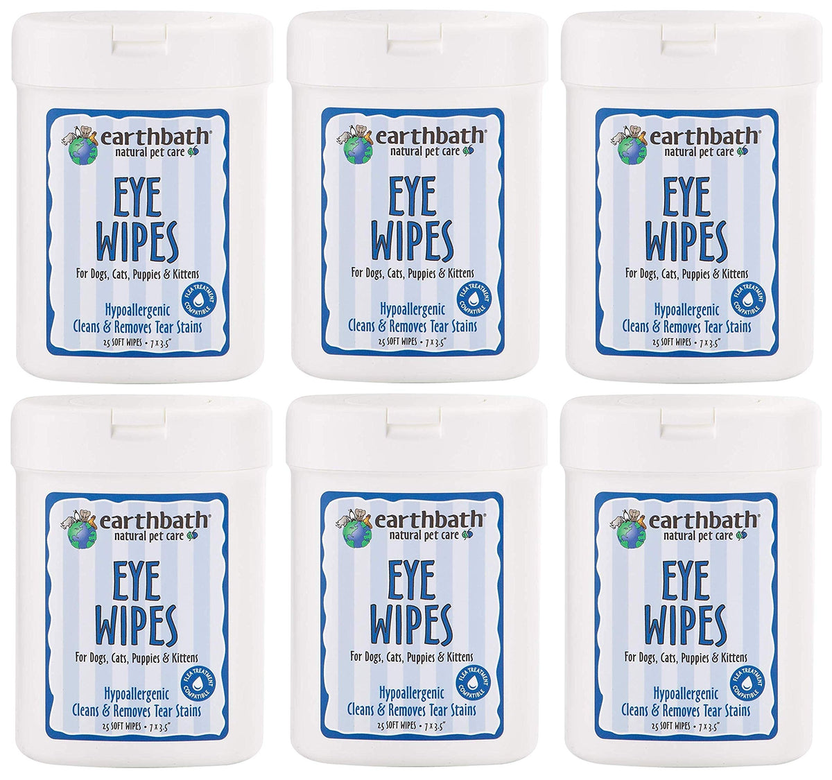 Ear Wipes Eye Stain/Cln 25Ct