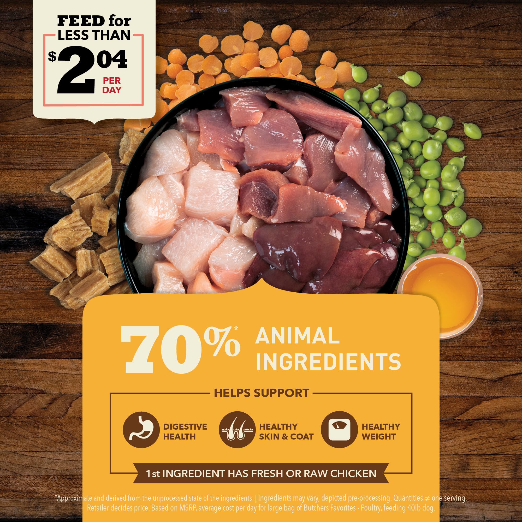 ACANA Butchers Favorites Grain-Free Dry Dog Food Free-Run Poultry & Liver Recipe 4lb Bag