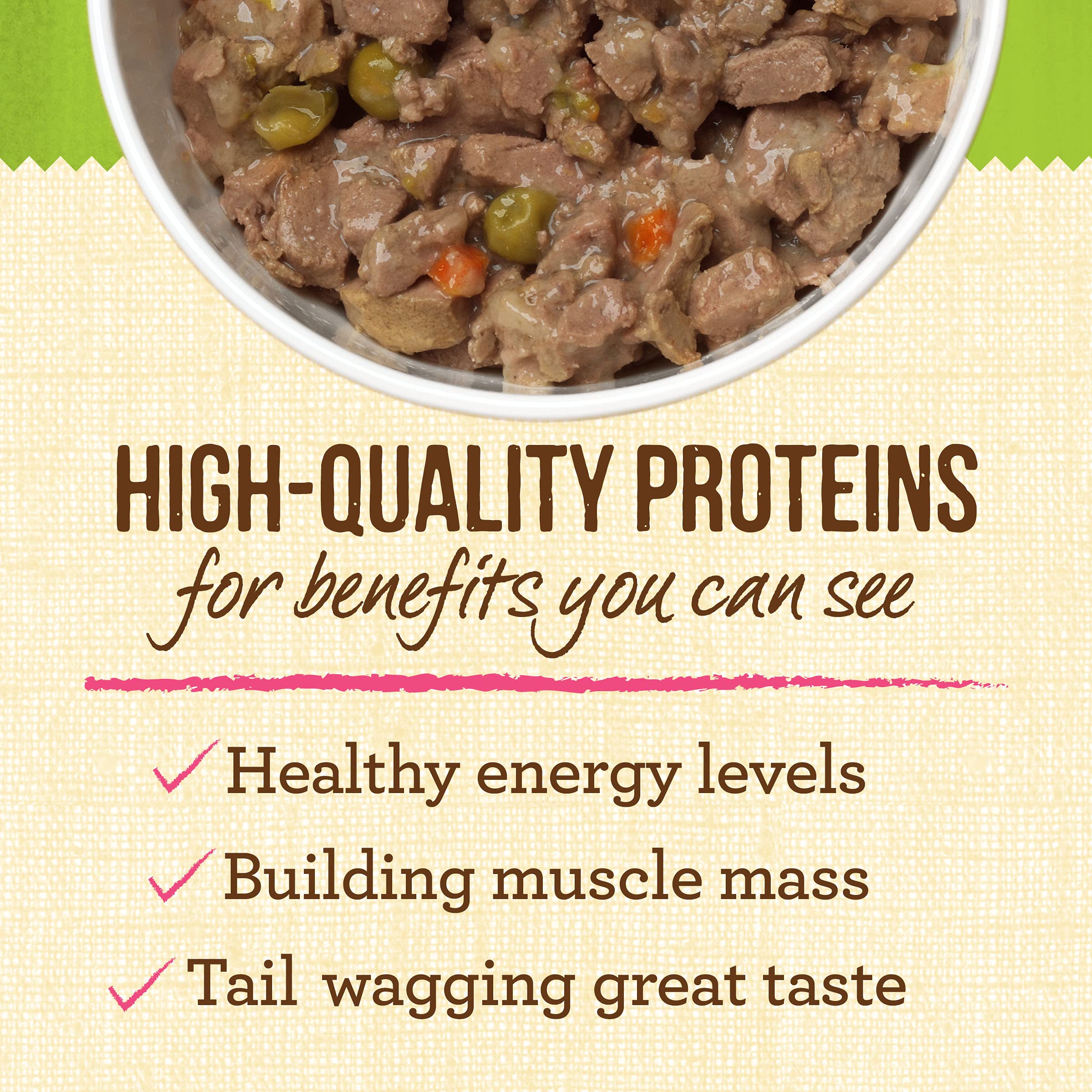 Merrick Lil Plates Grain Free And Gluten Free Natural Wet Dog Food For Small Dogs, Soft Little Lamb Chop Stew - (12) 3.5 oz. Tub