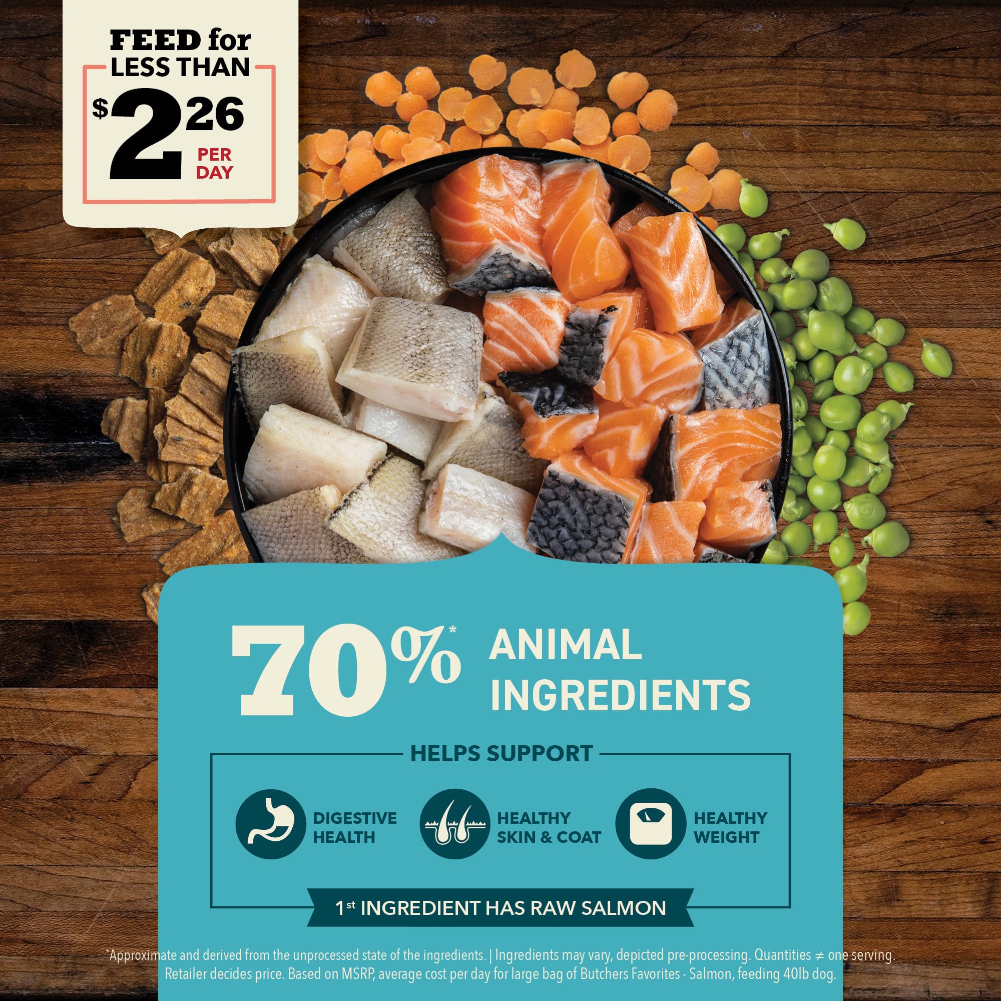 ACANA Butchers Favorites Grain-Free Dry Dog Food Wild-Caught Salmon Recipe 4lb Bag