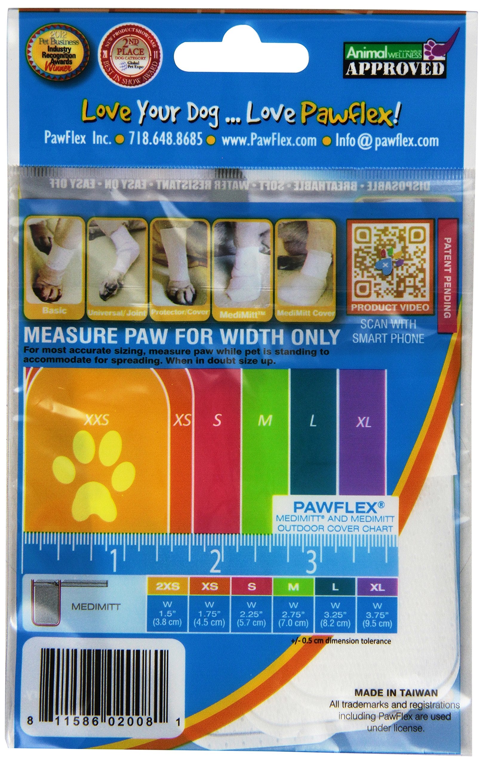 Pawflex Bandages Medimitt Bandages for Pets (Pack of 4) XSmall