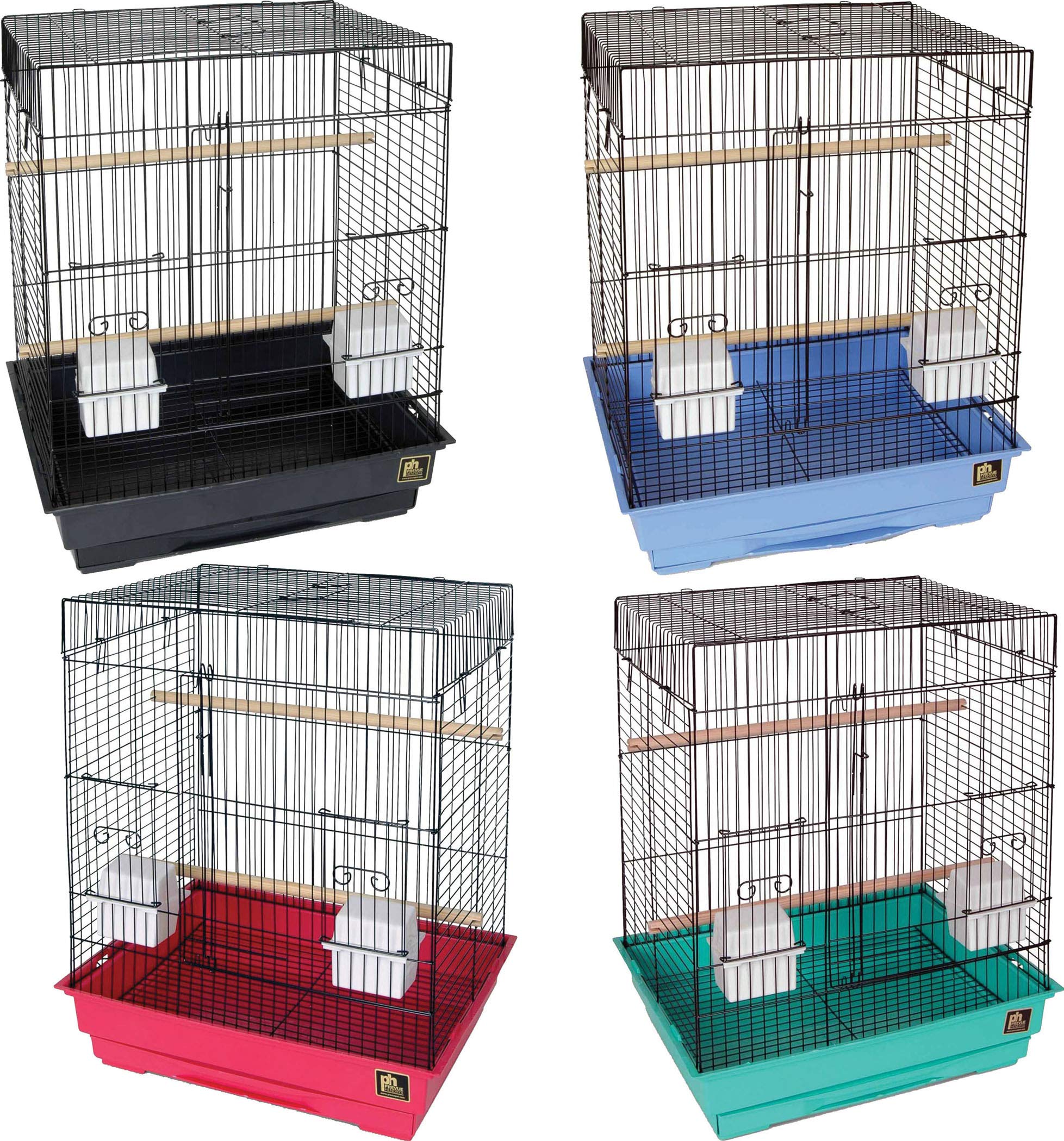 Prevue Pet Products Bpvecono1814 4-Pack Economy Cockatiel Cage, 18 By 14-Inch, Colors Vary