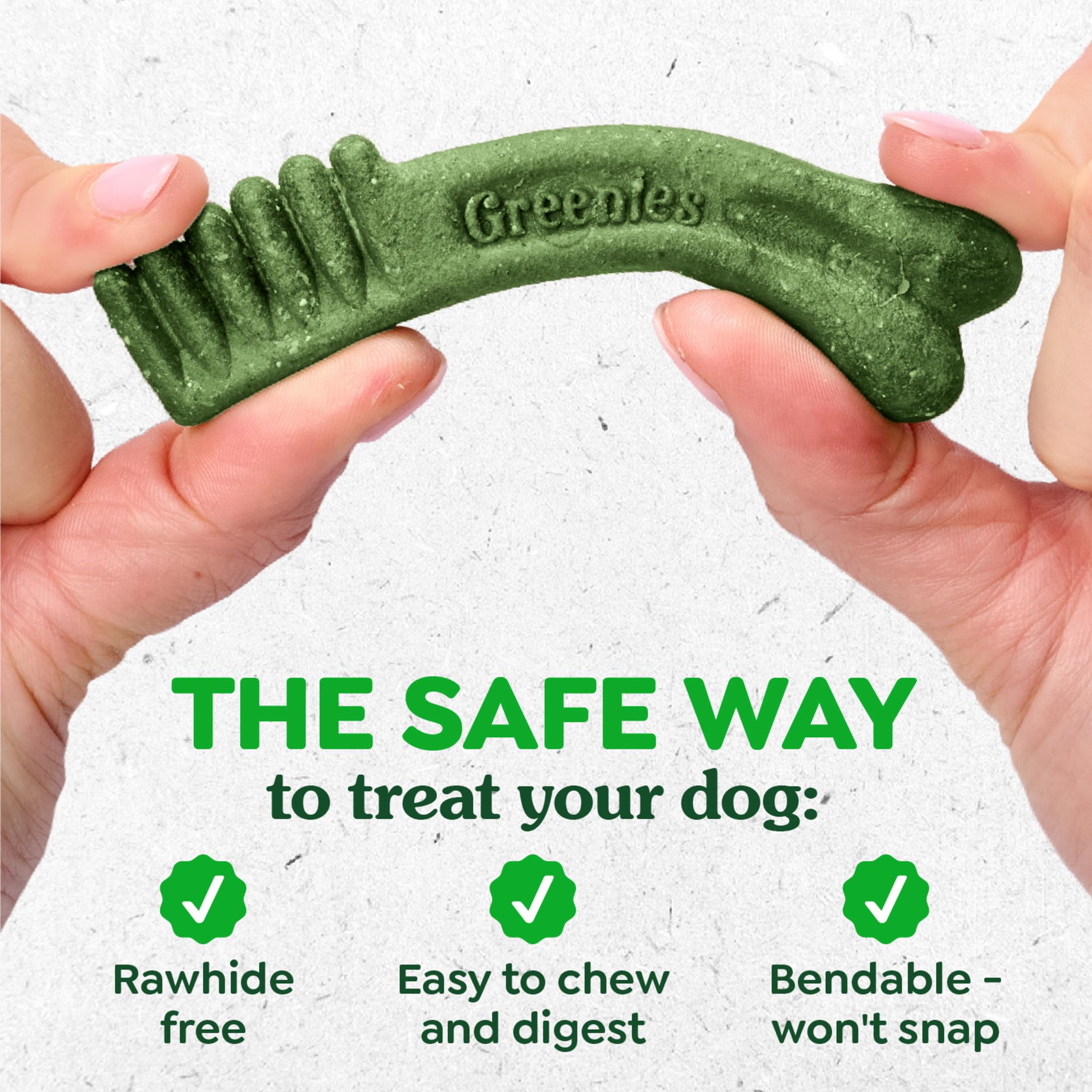 Greenies Teenie Natural Dog Dental Treats, Sweet Potato Flavor, 12 oz. Pouch (43 Treats)