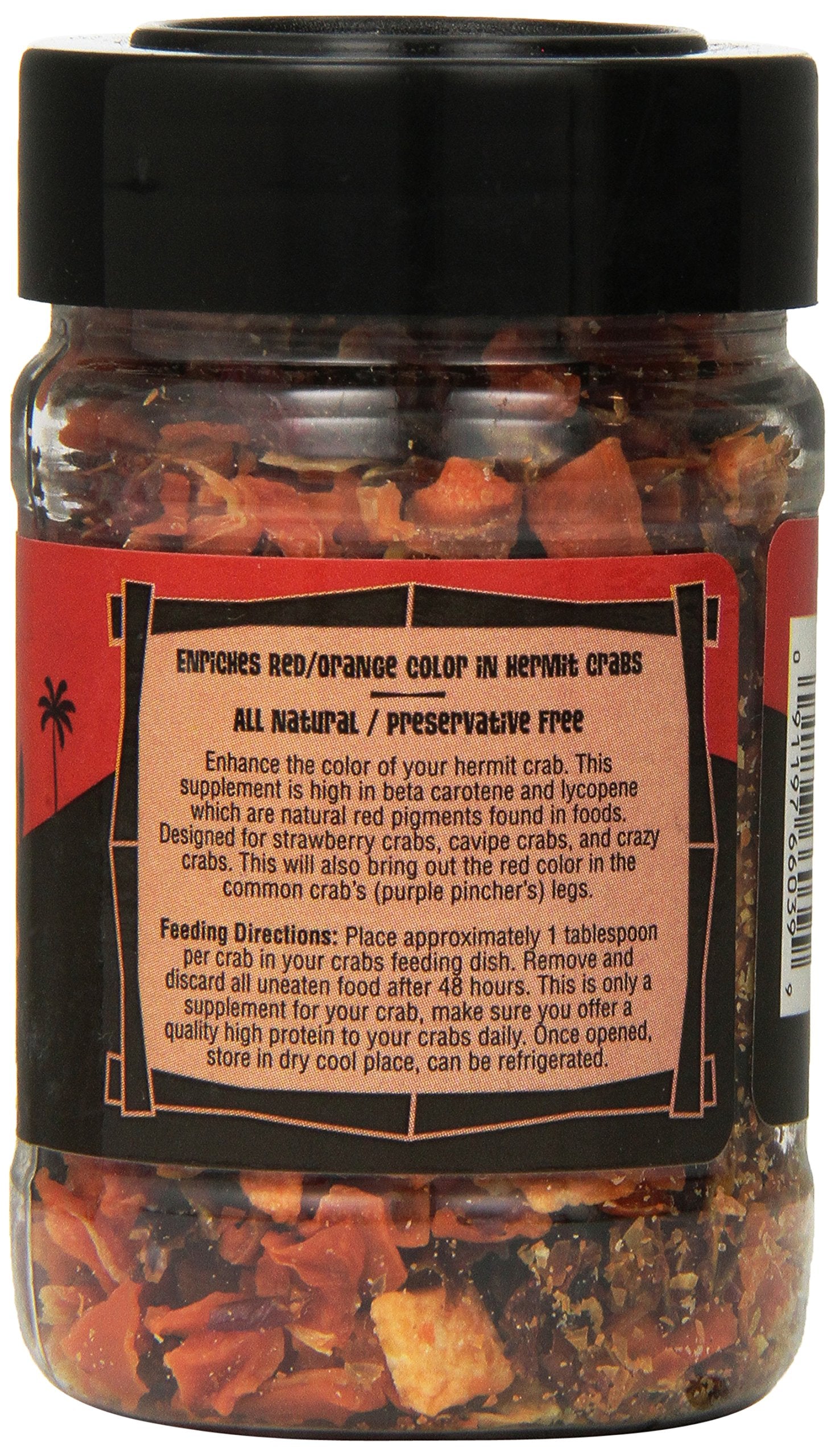 Flukers Color Enhancer Treat for Hermit Crabs - Red 2.5 Ounce (Pack of 1)