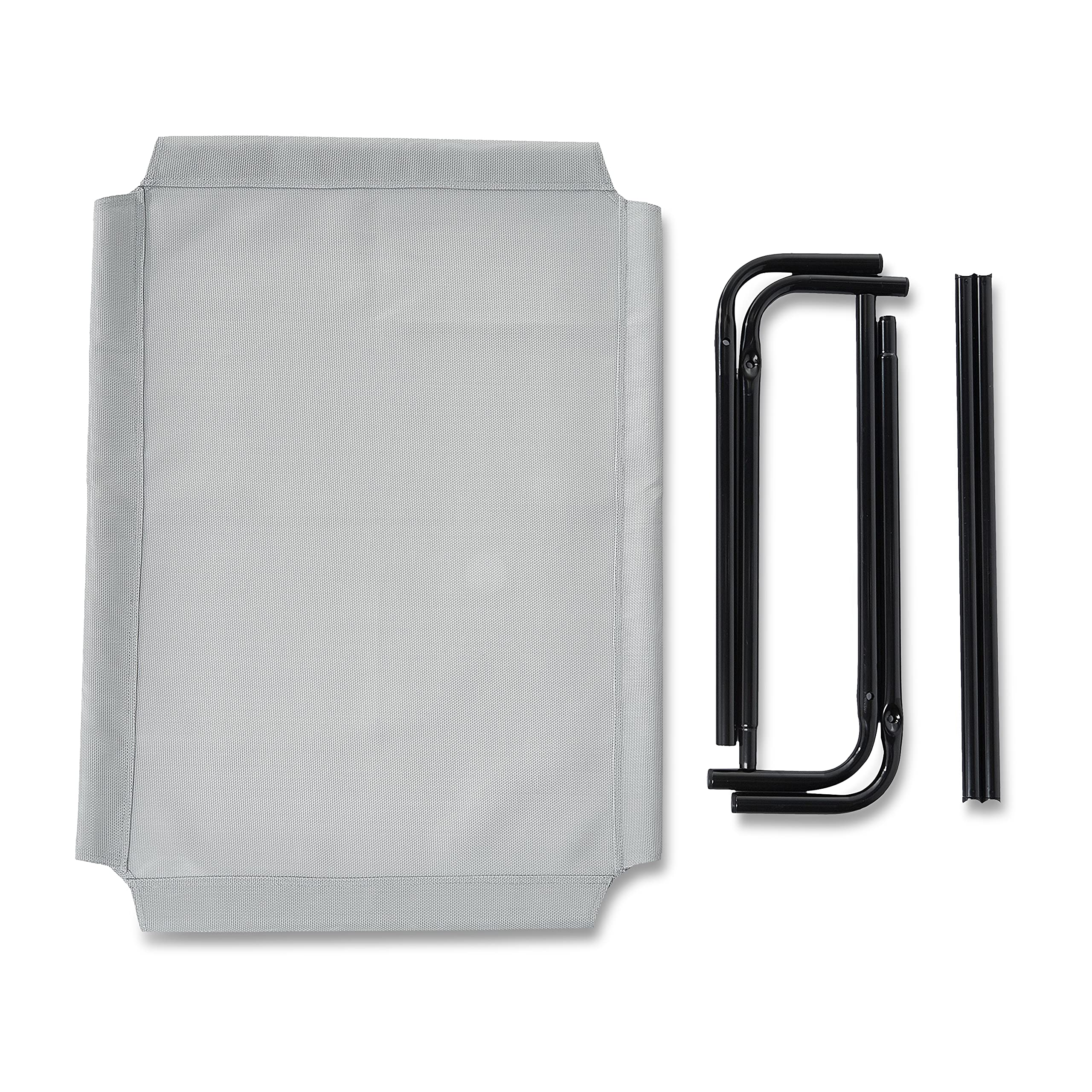 Amazon Basics Breathable Cooling Elevated Dog Bed With Durable Metal Frame, Medium, 43 X 26 X 7.5 Inch, Grey