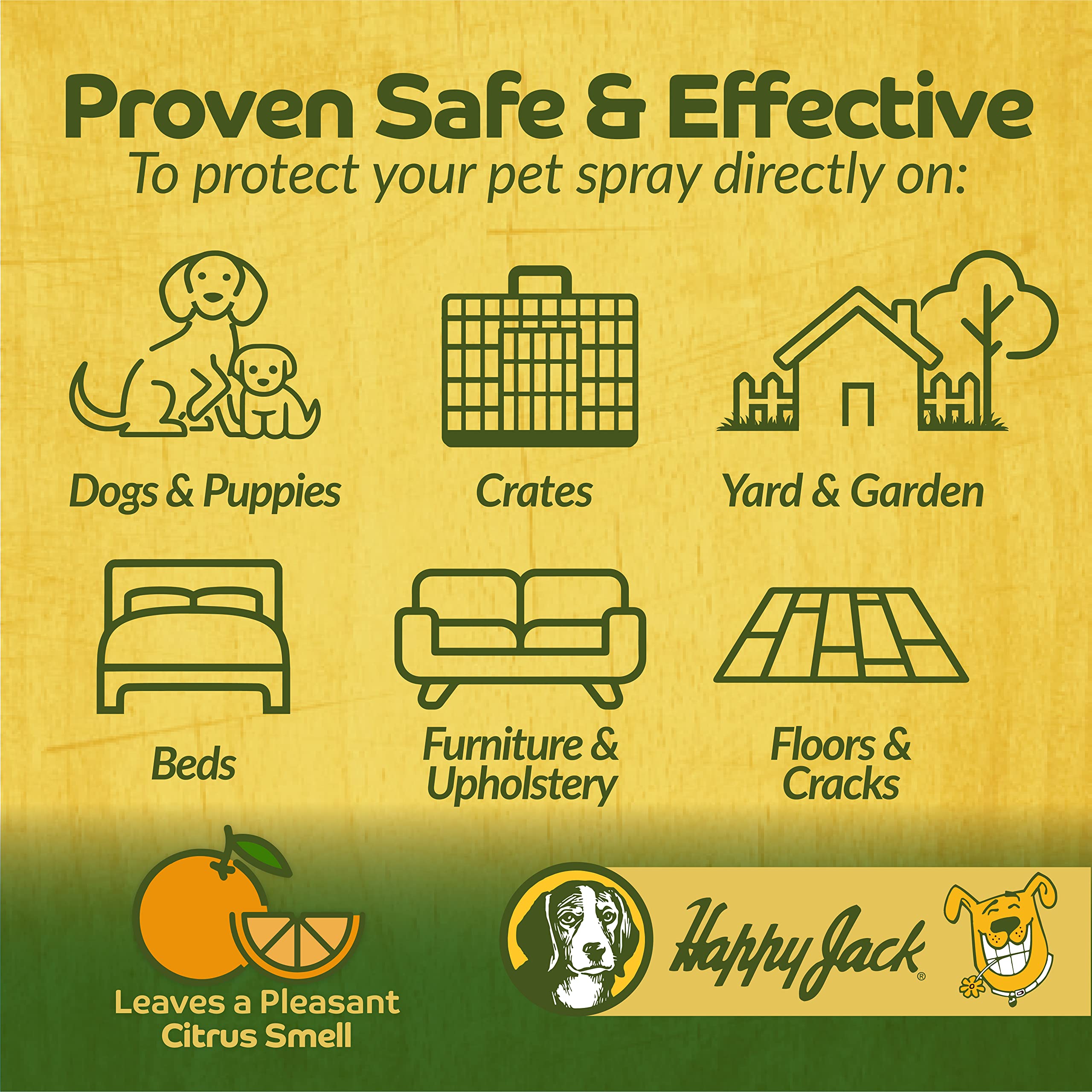 Happy Jack Kennel Dip Dog Flea and Tick Treatment & Prevention, Made in USA, Spray Yard & Home 30-Day Control, Kills Fleas, Tick
