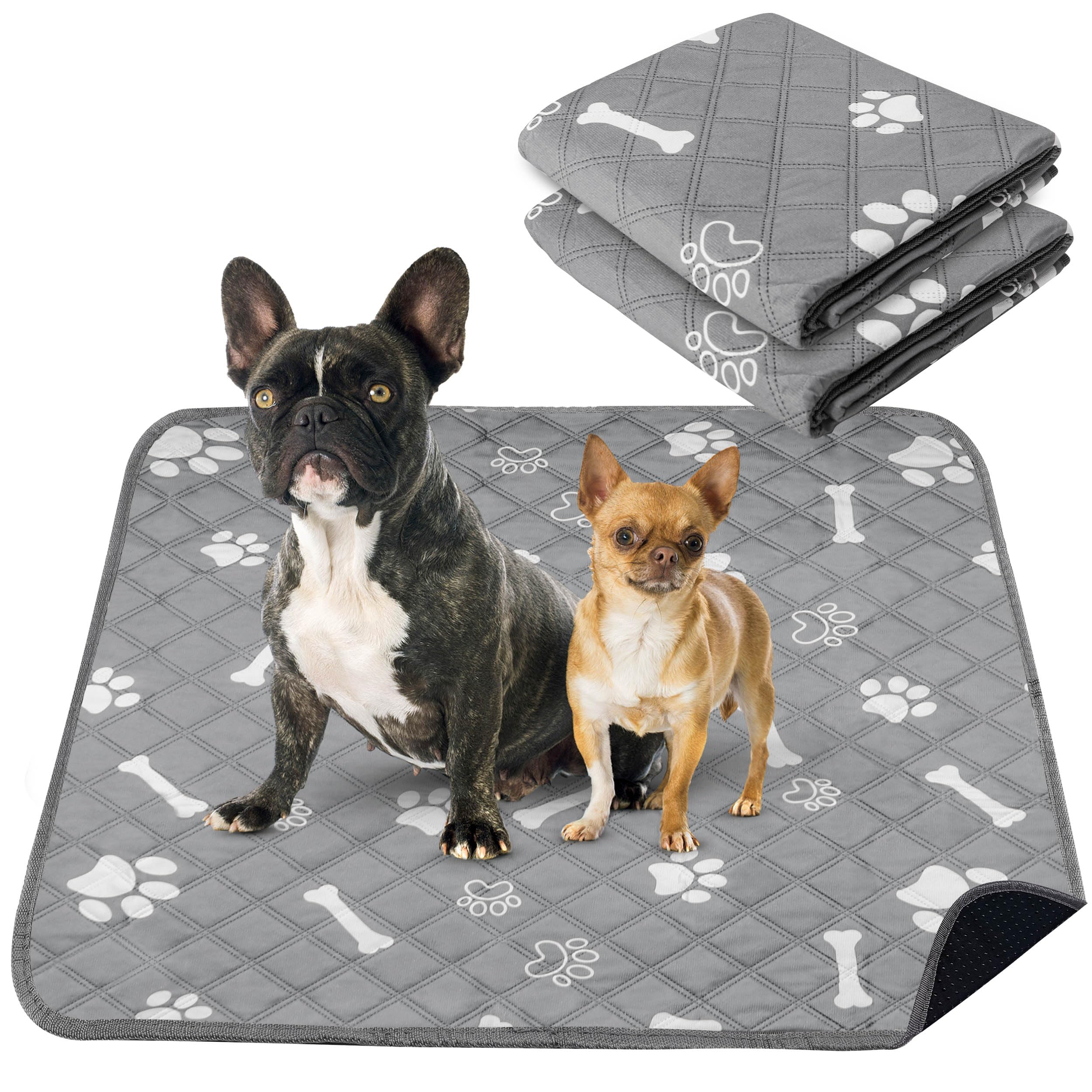 Patiencet Washable Pee Pads For Dogs, 36'' X 41'' Reusable Puppy Pads With Super Absorbent, 2 Pack Large Potty Buddy With Waterp