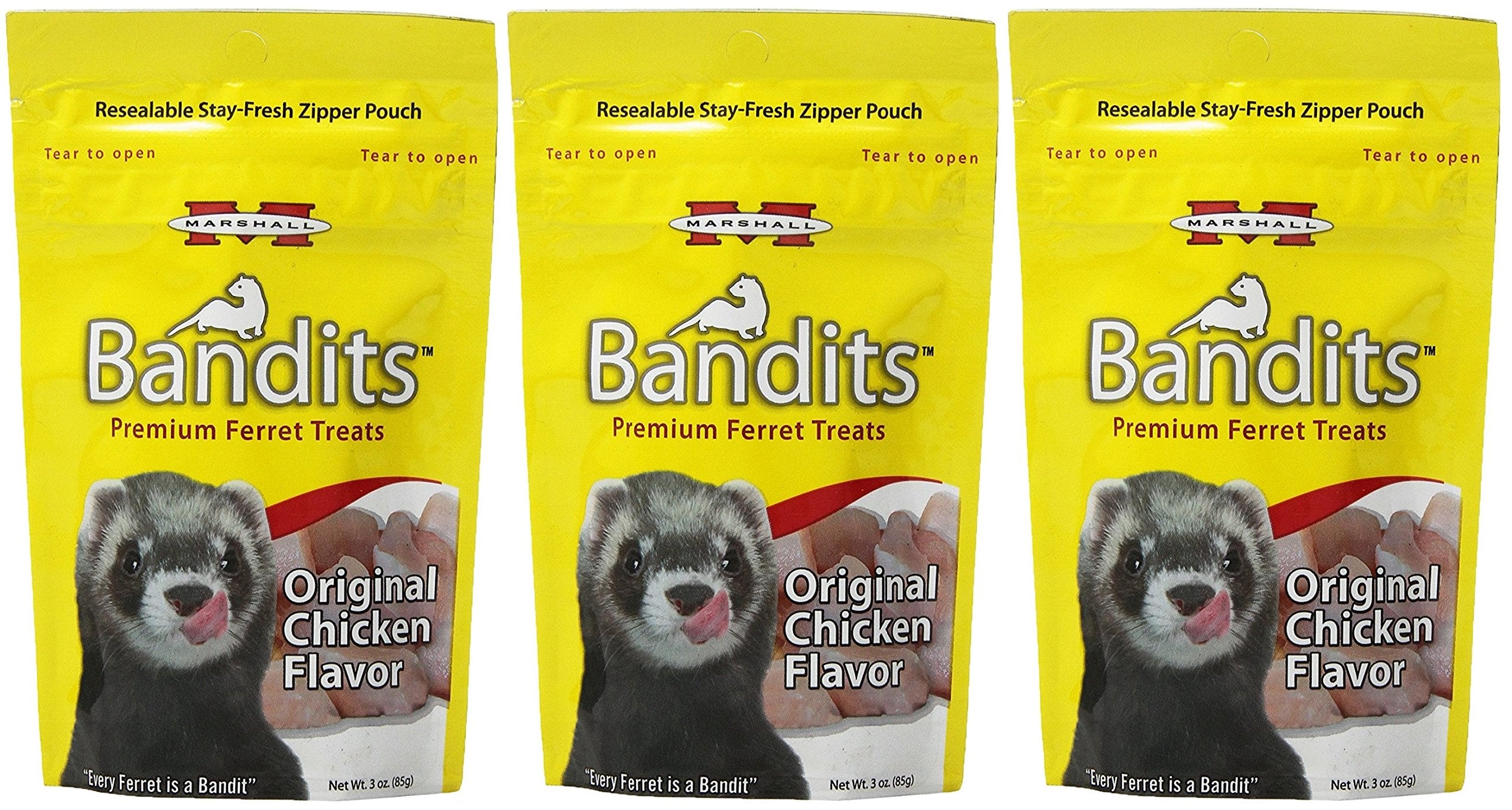 (3 Pack) Marshall Bandits Ferret Treat Chicken