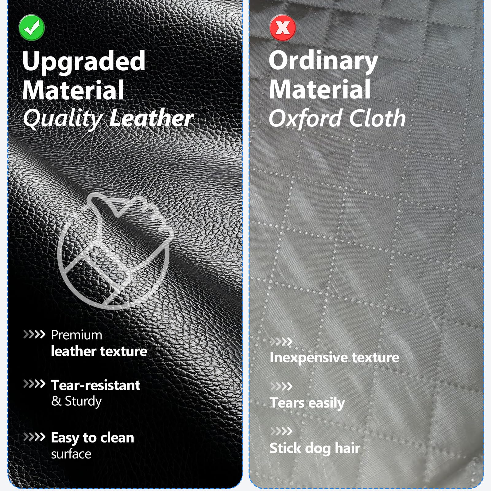 Xl Truck Back Seat Extender For Dogs, Upgraded Anti-Scratch Pu Leather, Dog Car Seat Cover For Back Seat With Hard Bottom, Pet S