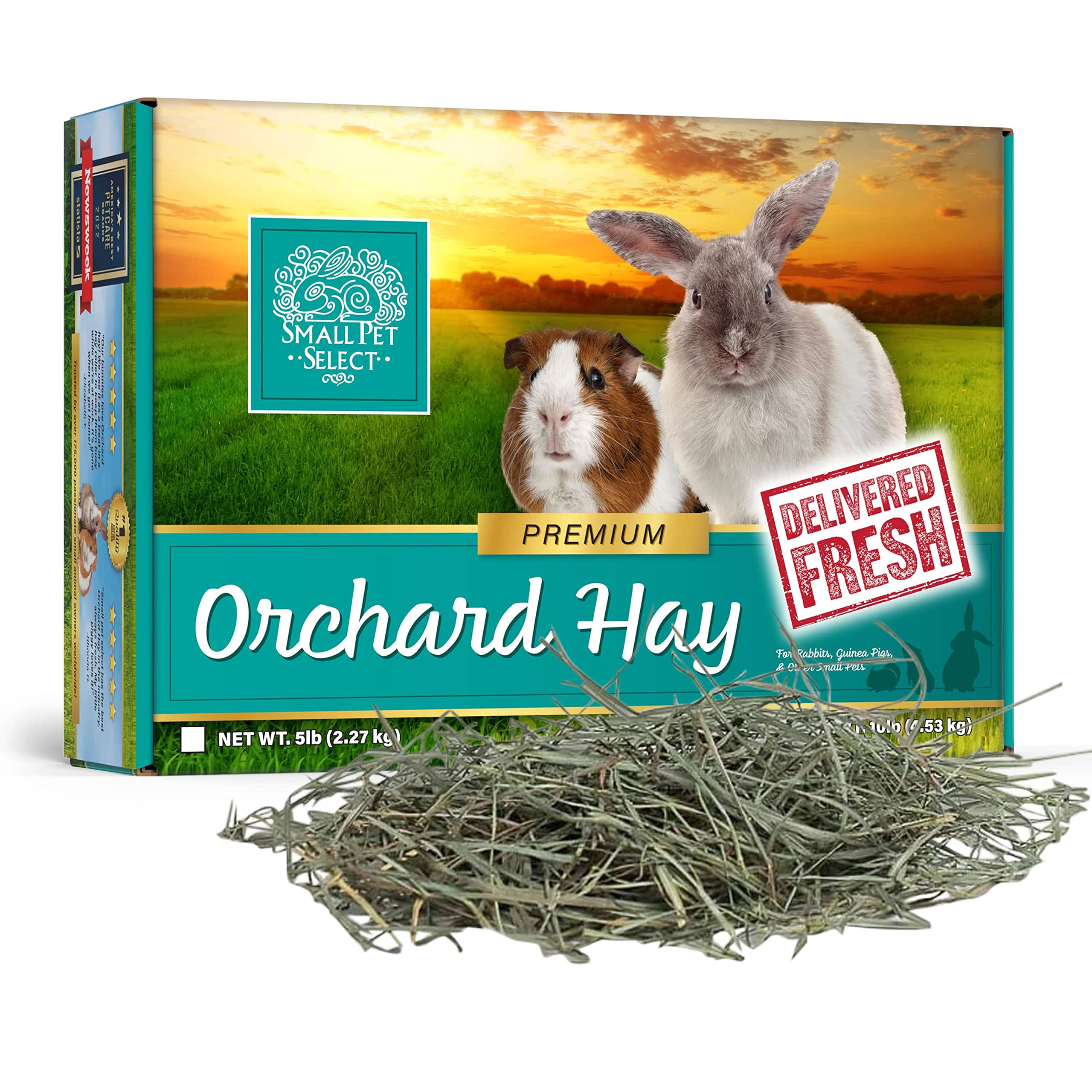 Small Pet Select Orchard Grass Hay Pet Food, 2 Lb.