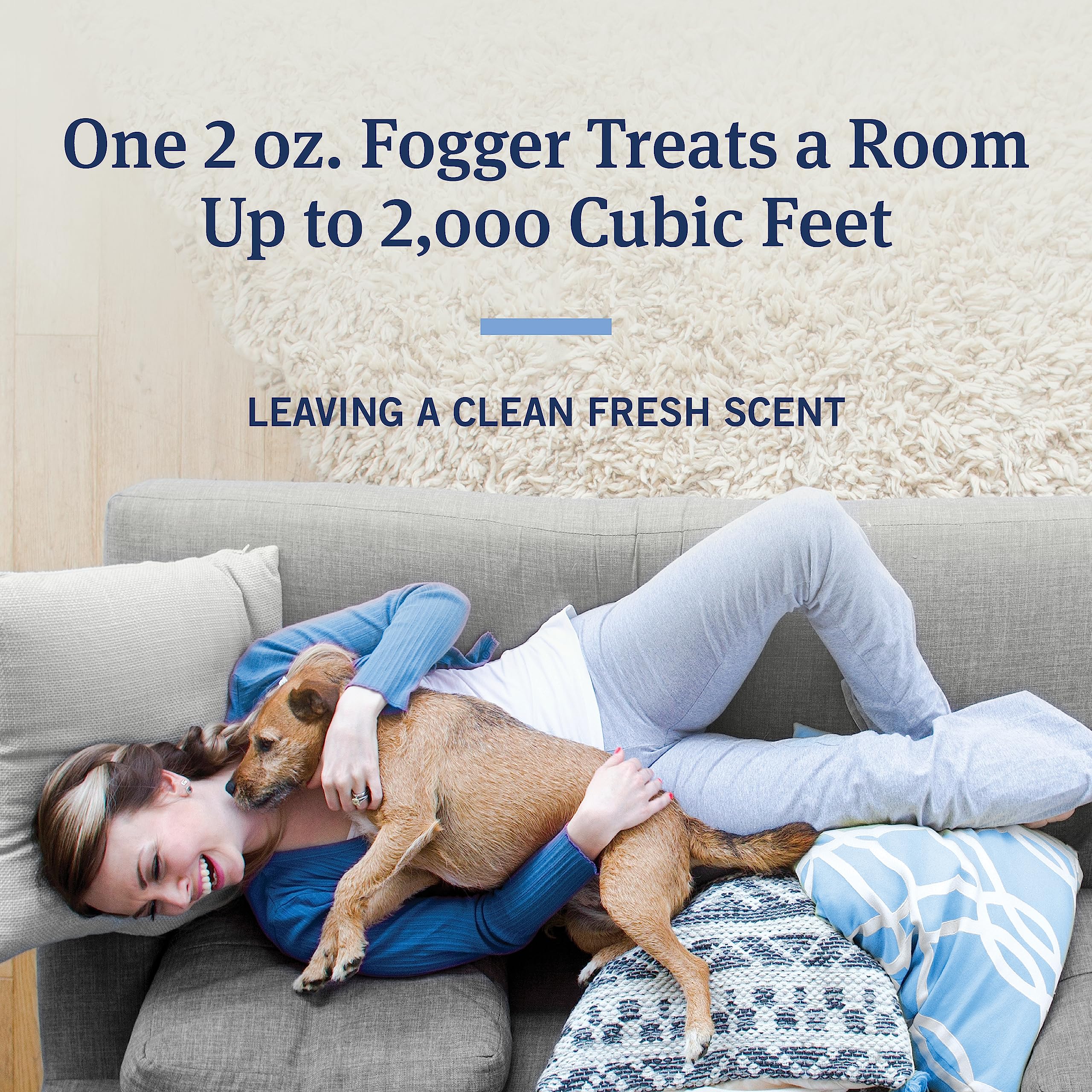 PetArmor Home Fogger - Kills Fleas, Ticks & Mosquitoes, 3 Canisters, Fresh Scent, Eliminates Pet Odor, 7-Month Protection, 2