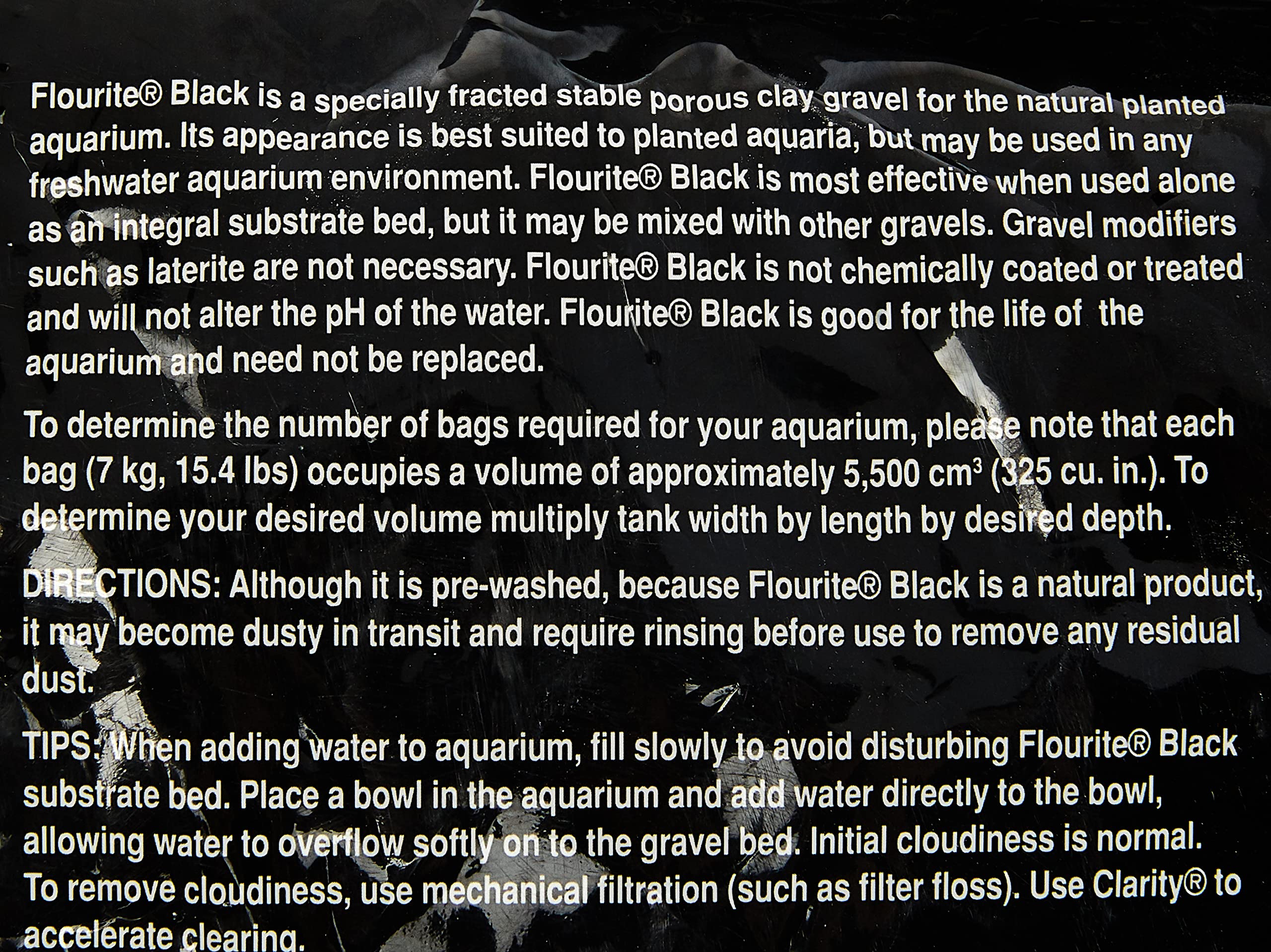 Seachem Flourite Black Clay Gravel - 15.4 lbs Natural Planted Aquarium Substrate, Stable & Porous, Ideal for Aquascaping