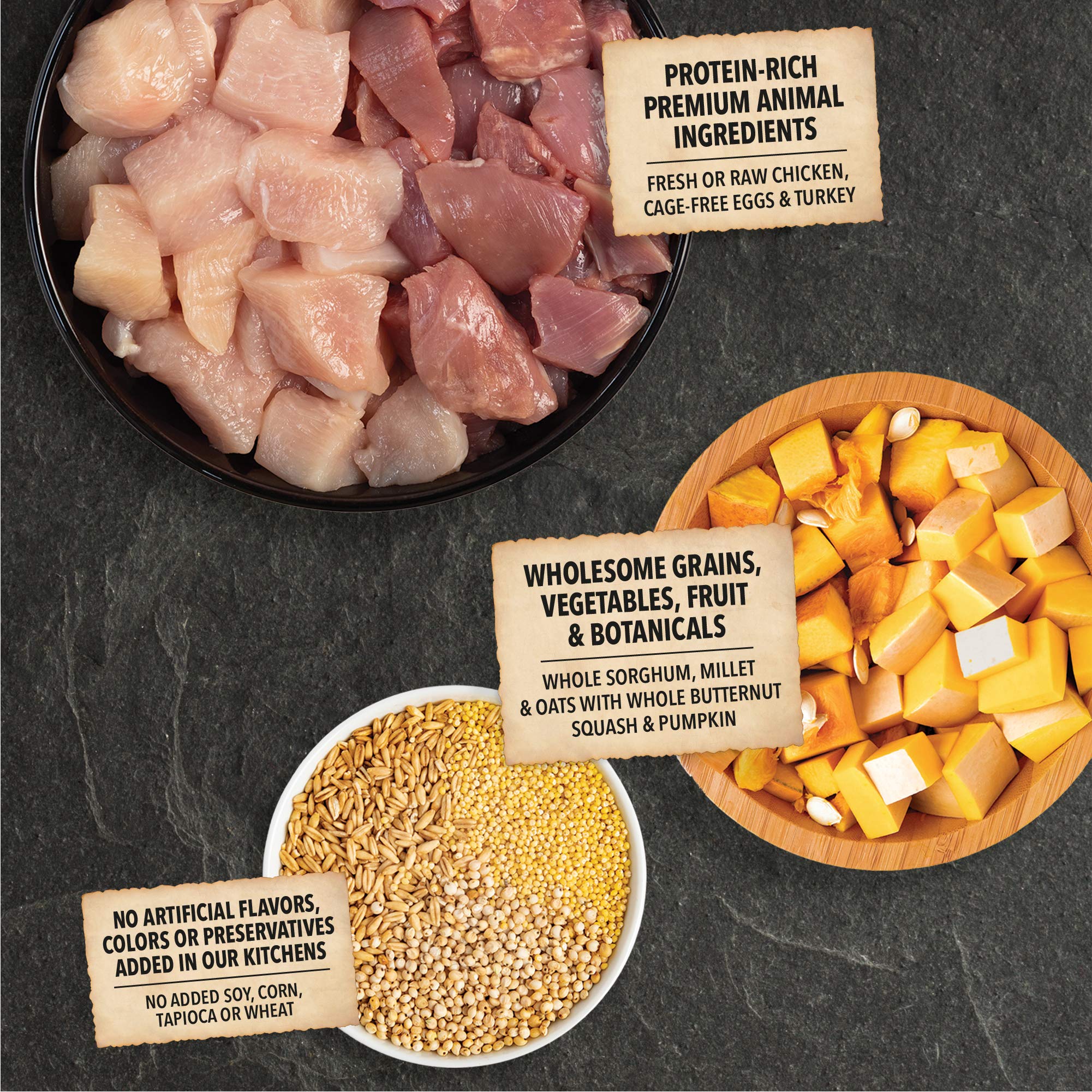 ACANA Wholesome Grains Dry Dog Food Small Breed Recipe Real Chicken Eggs and Turkey 4lb Bag