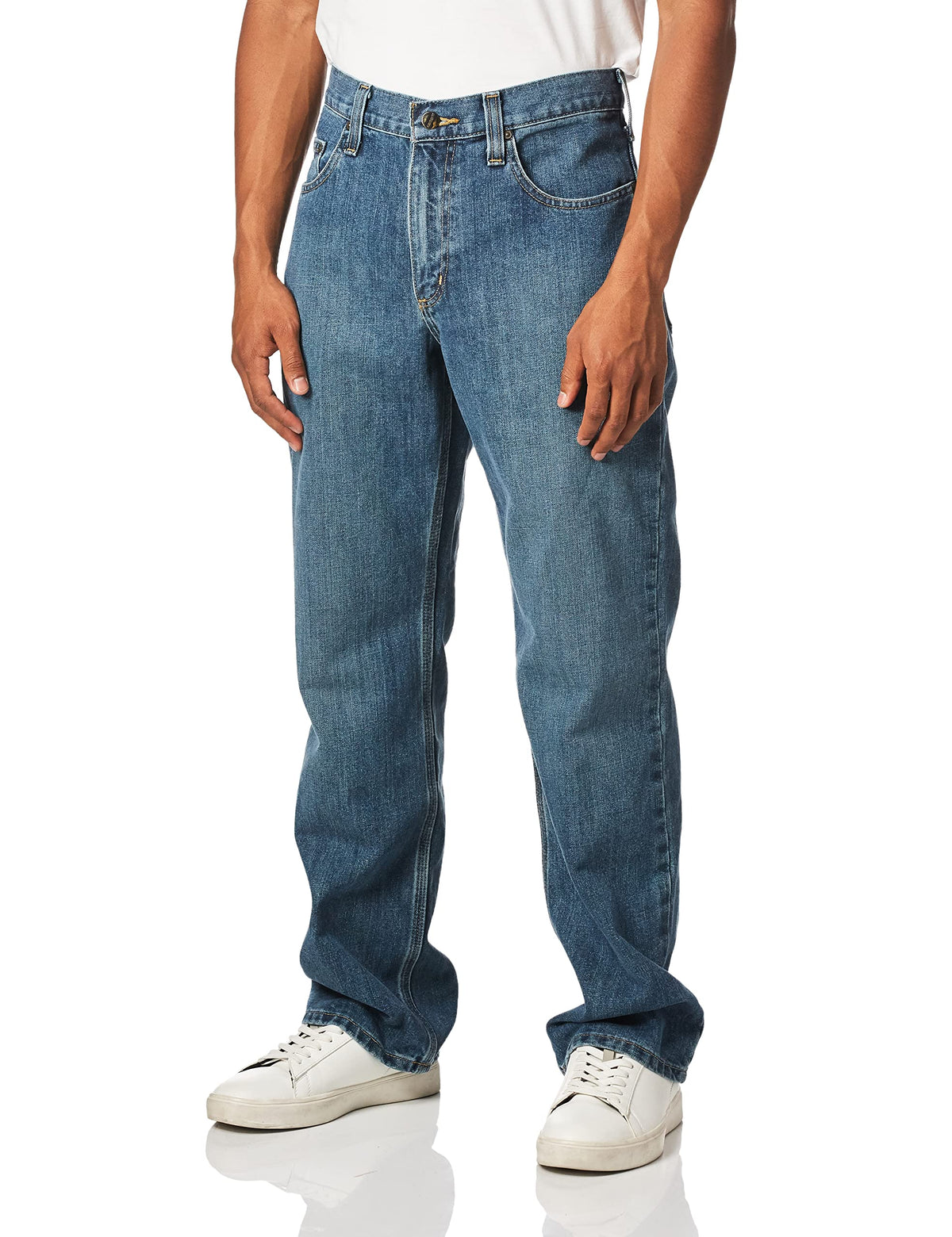 Carhartt Mens Relaxed Fit 5-Pocket Jeans, Frontier, 40W X 30L Us