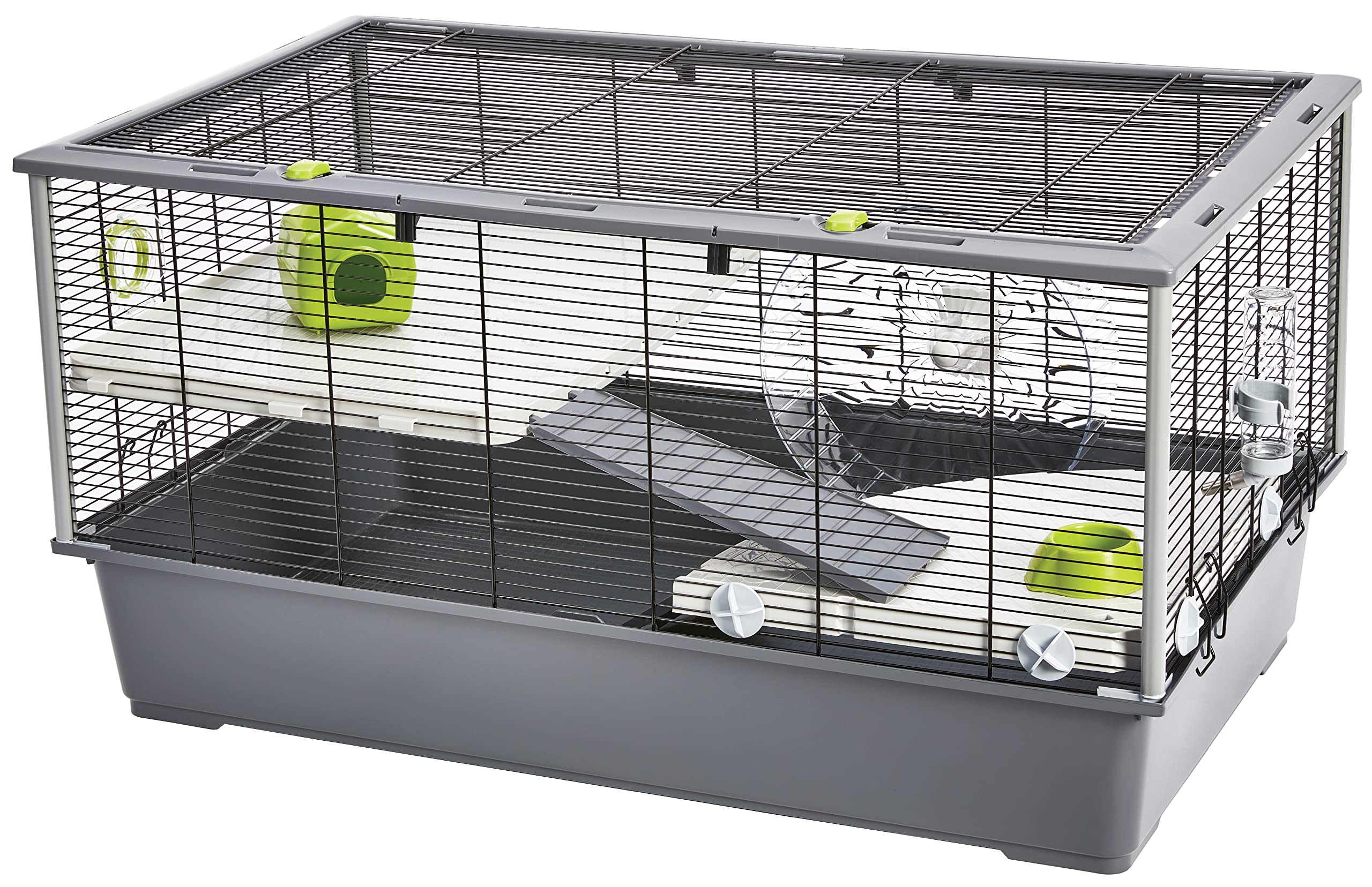 MidWest Homes for Pets Hamster Nation Hamster Home, Jumbo Hamster Cage Measures 38.2L x 22.6W x 15.4H inches and Provides for 67