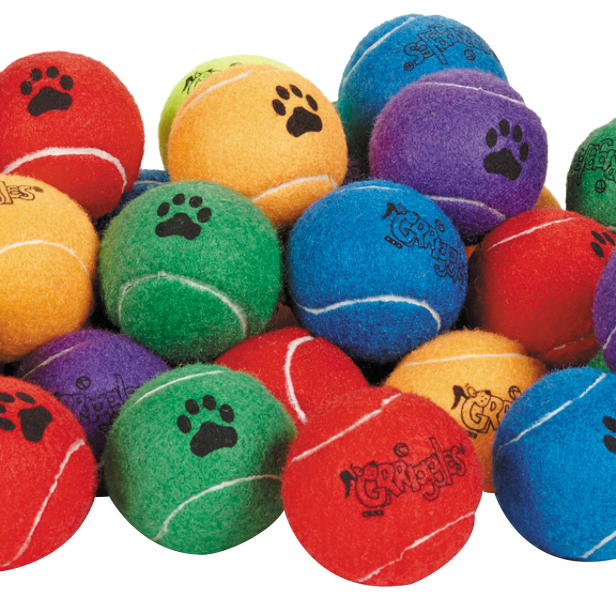 Grriggles 60 Piece Tennis Ball 2.5' Bulk Bags