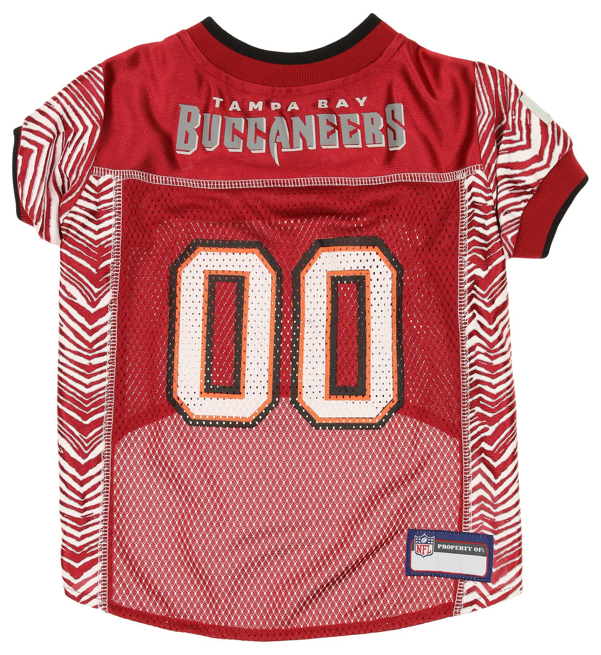 Zubaz Nfl Team Pet Jersey For Dogs, Tampa Bay Buccaneers, Medium