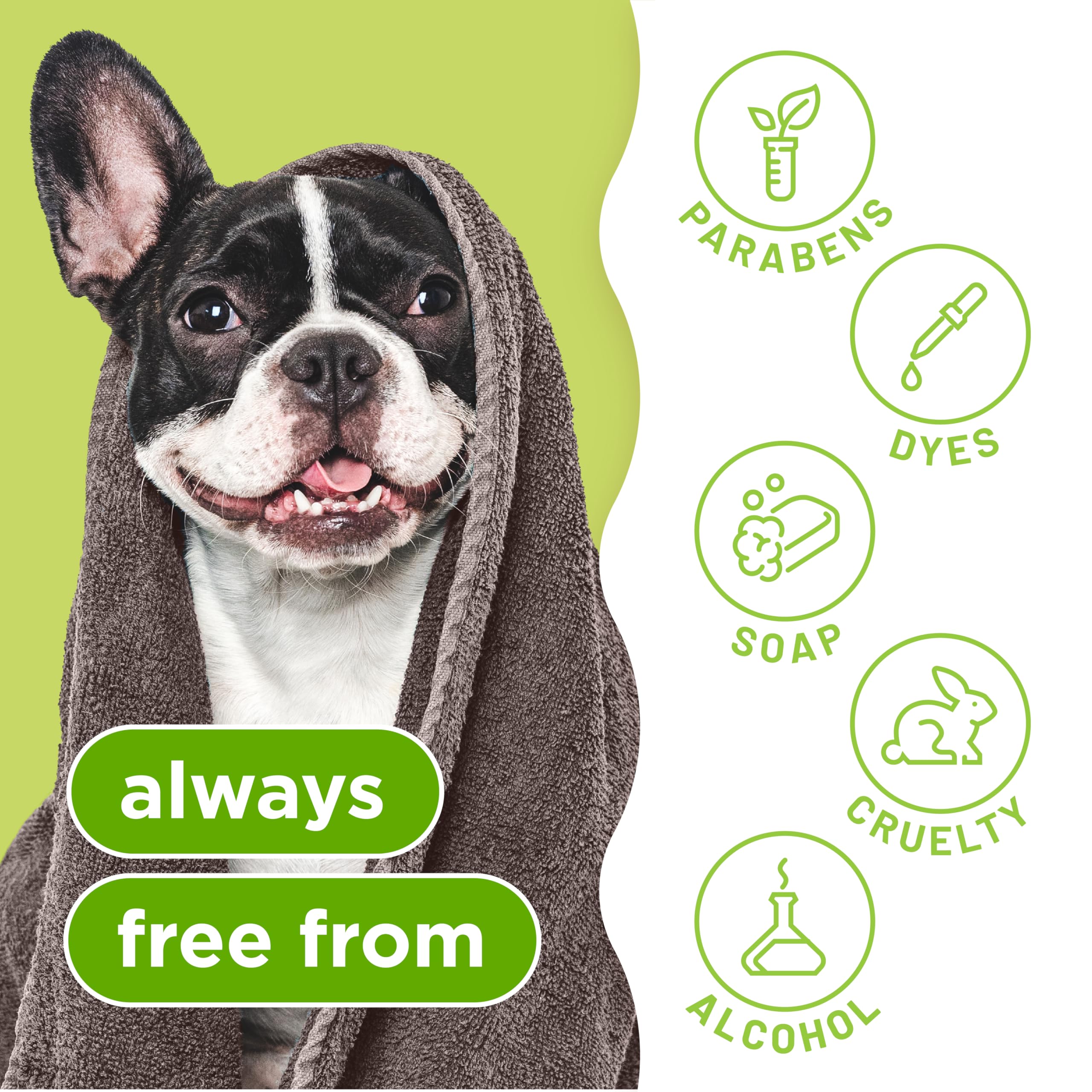 TropiClean Deodorizing Dog Shampoo for Smelly Dogs, Professional Dog Shampoo, Powerful Odor Control, Puppy Safe, Aloe & Coconut