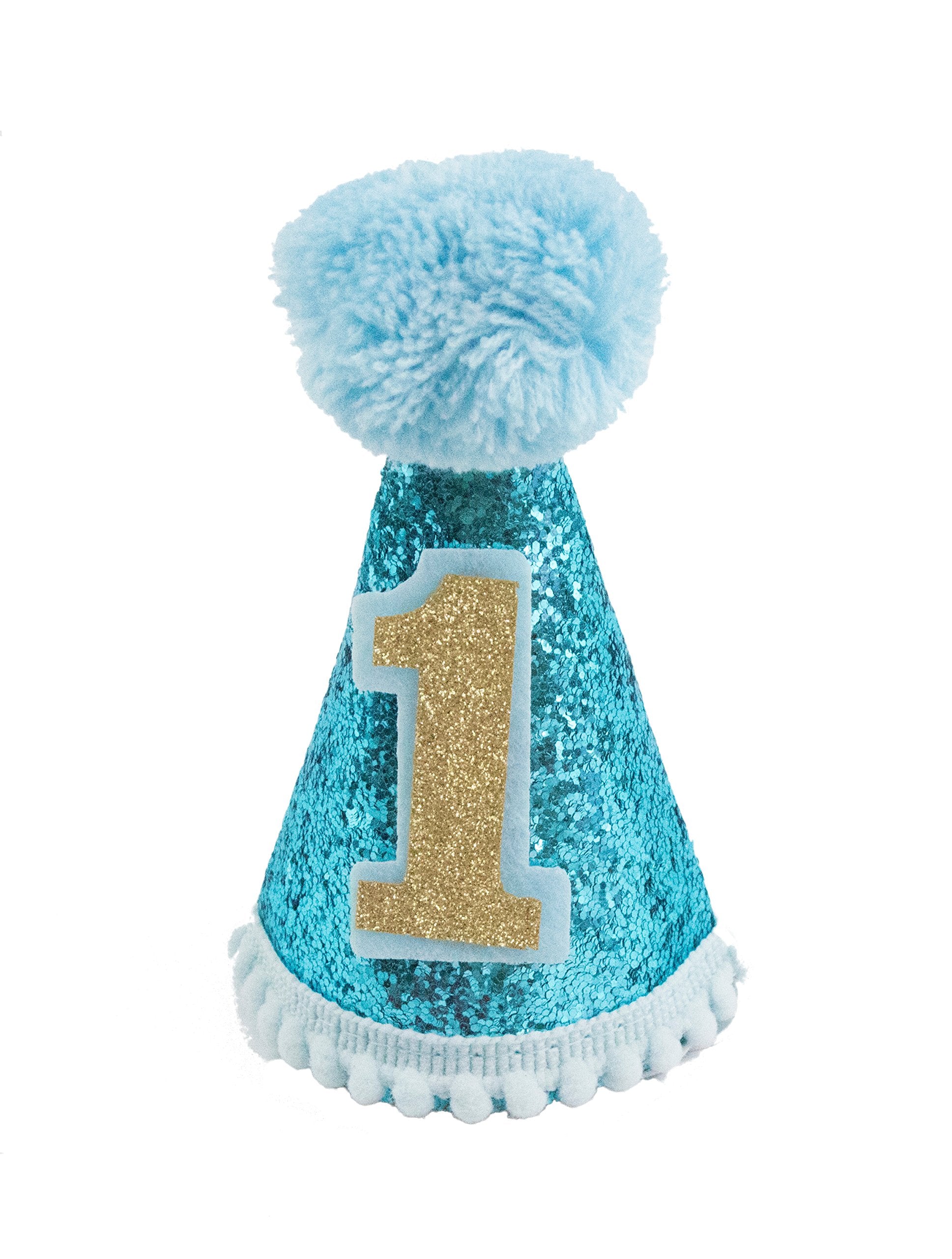 Pet Show 1Pc/Pack Blue Small Dog Birthday Party Hat For Boys Pets 1-Year-Old Cat Kitten Headband Grooming Accessories Costumes