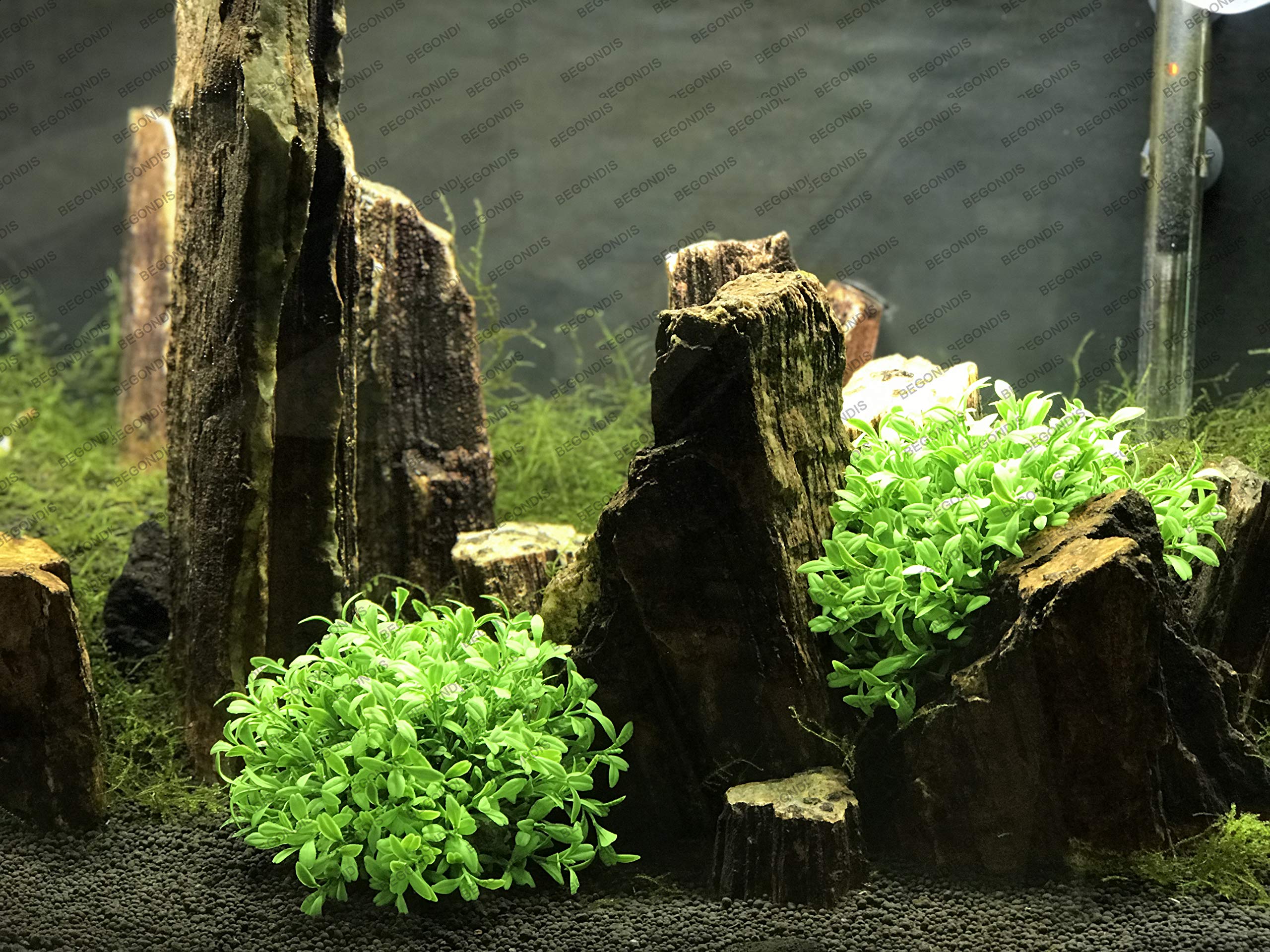 BEGONDIS Aquarium Decorations Fish Tank Artificial Green Water Plants Made of Soft Plastic, Safe for All Fish & Pets (Style-3)