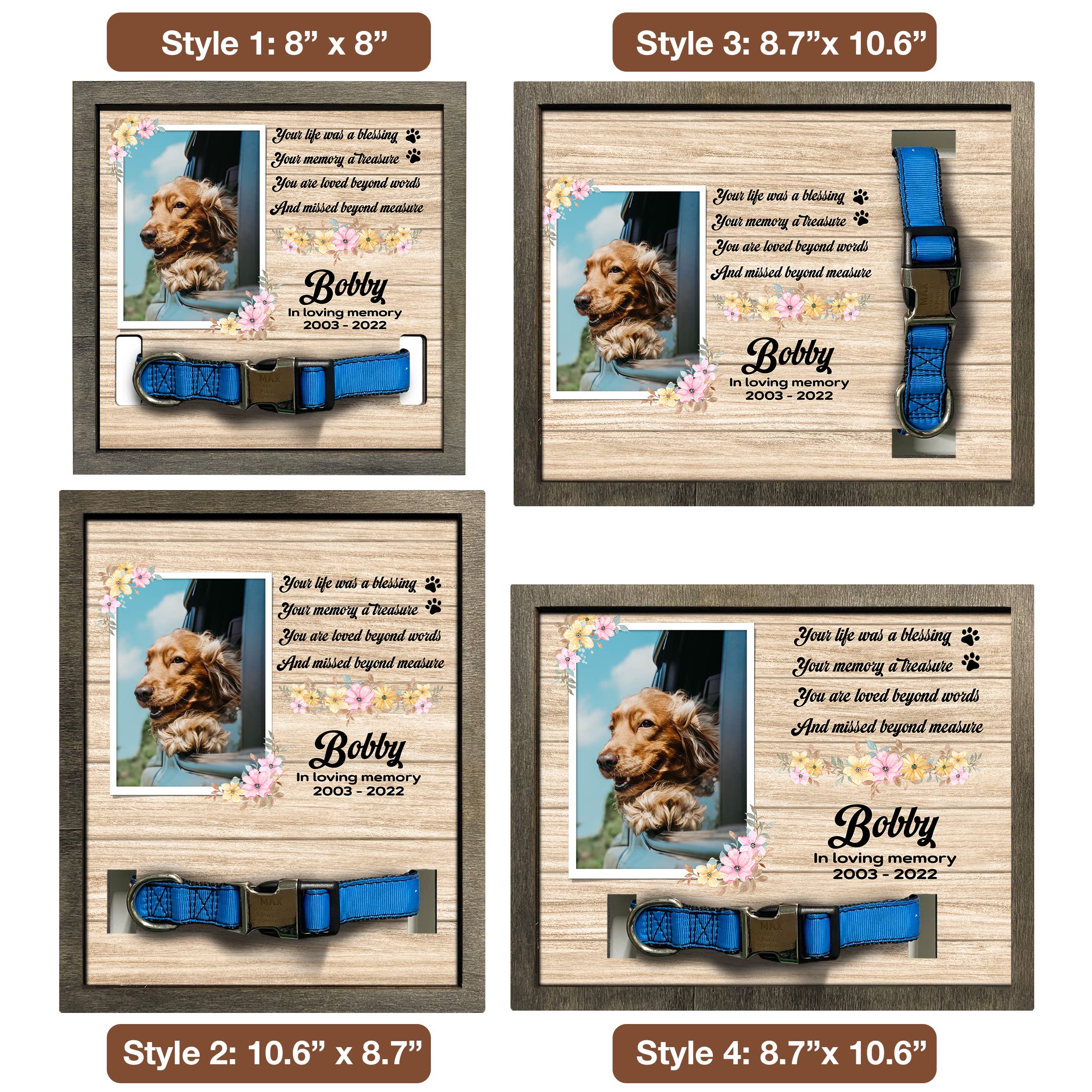 Bfigift Memorial Gifts Customized Dog Picture Frame Dog Loss Sympathy Gift Personalized Dog Gifts Memorial Plaques Personalized For Dogs That Passed Cat Memorial Picture Frame Best Dog Ever Gifts