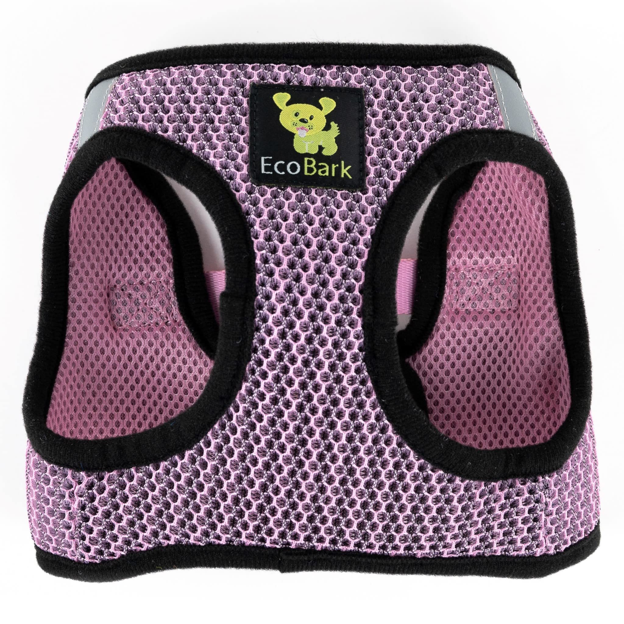 Ecobark Step In Dog Harness - Eco-Friendly Teacup Dog Harnesses For Xxs, Xs, And Small Dogs - Reflective And Adjustable Mini Body Halter Vest -Tiny Soft Mesh Toy Breed Harness (Lilac Pink, Xxs)