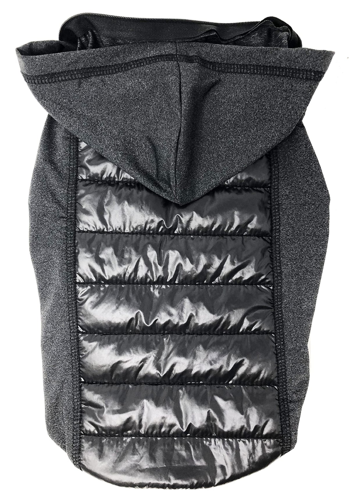 Pet Life Apex Lightweight Hybrid Stretch and Quick-Dry Dog Coat with Pop Out Hood, XL, Black