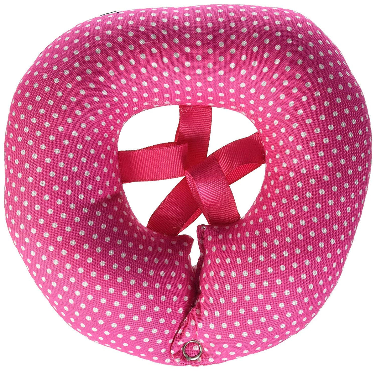 Puppy Bumpers Pink Dots Up To 10'- Made In Usa 100% Cotton Stuffed Safety Fence Collar To Keep Your Pet Safely On The Right Side Of The Fence.