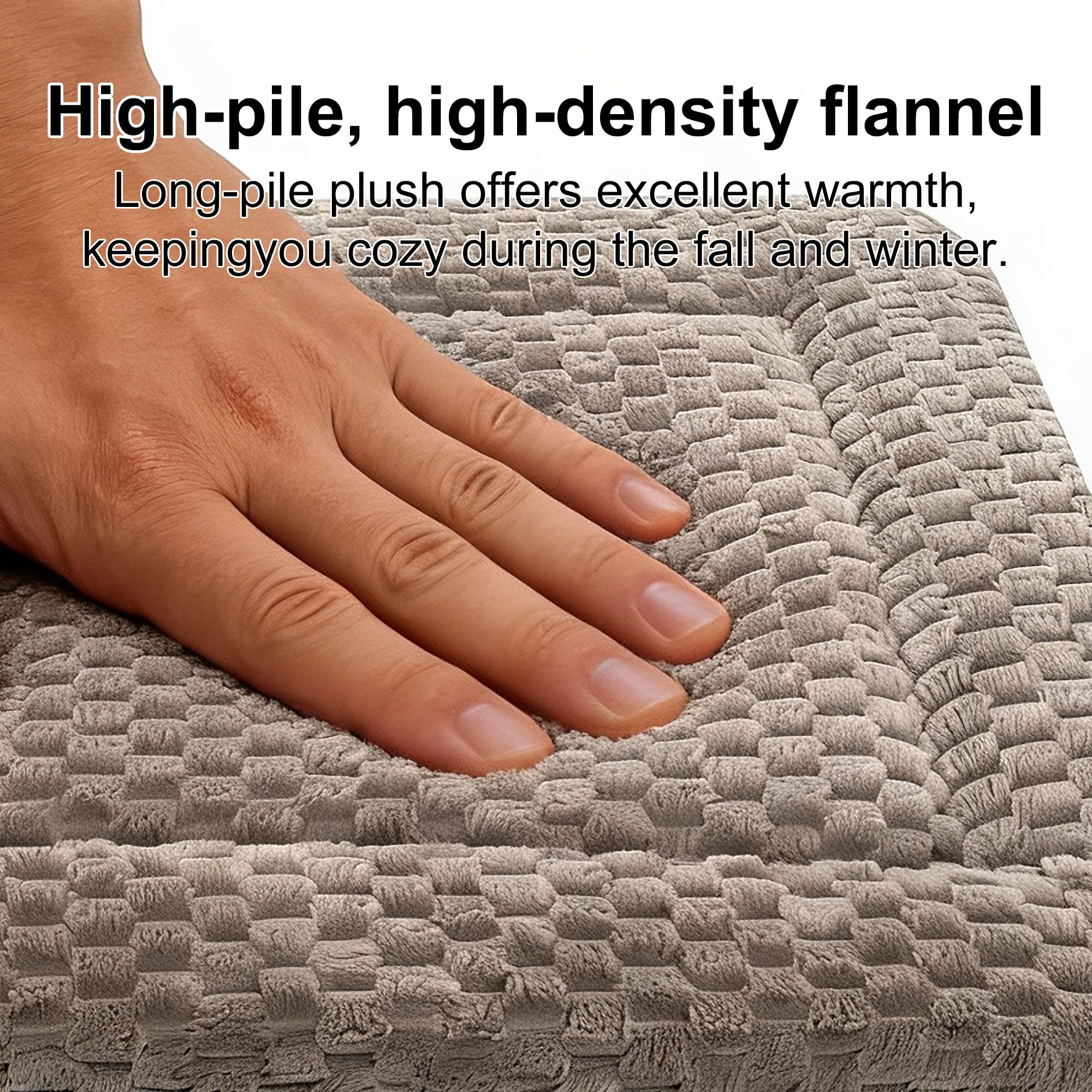 Dog Bed Mat - Soft & Comfortable Dog Kennel Pad for Crate - Durable Crate Bed & Mat for Dogs & Cats (Light Gray, XS(18*14*1.5))
