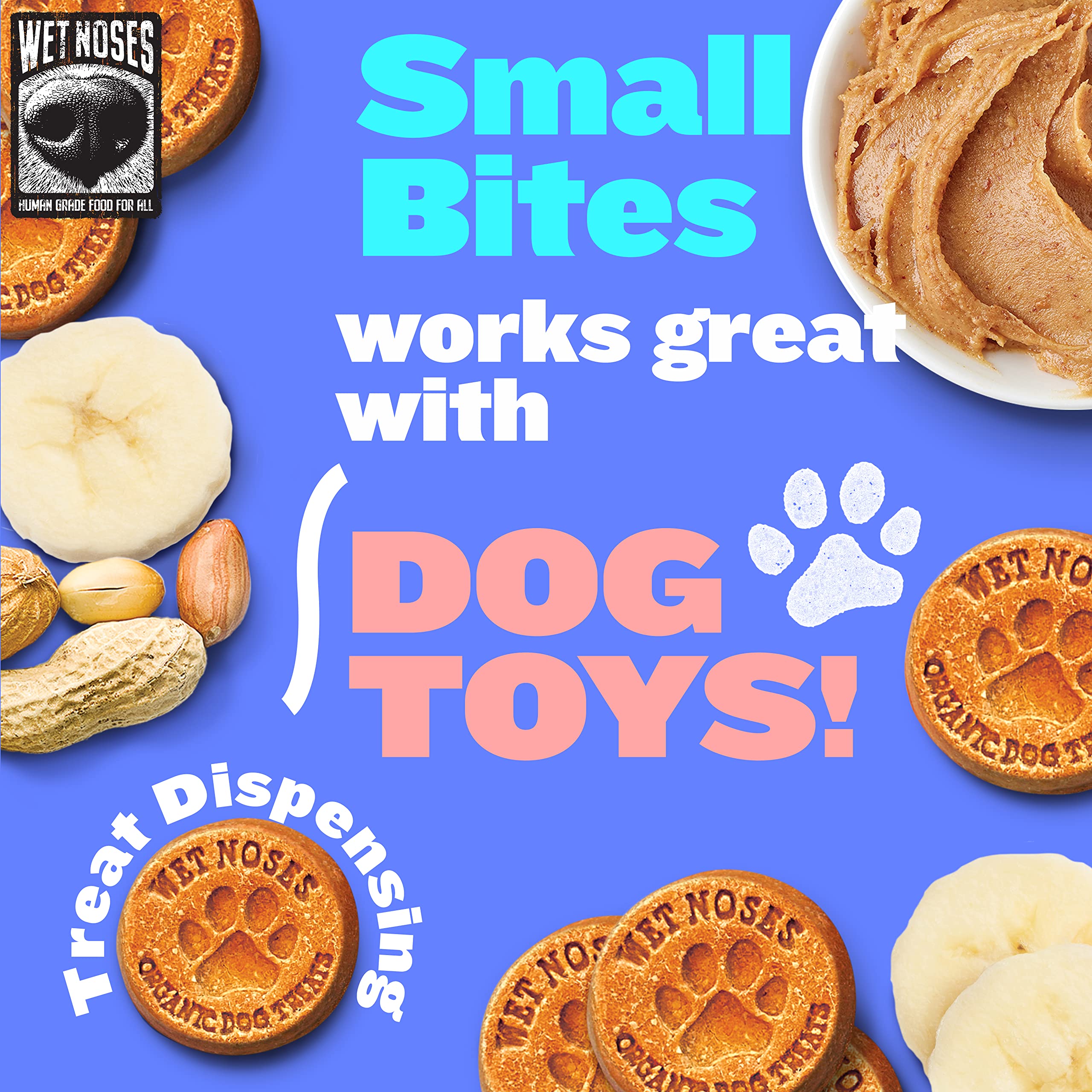 Wet Noses Grain Free Peanut Butter Banana Dog Treats 14 oz.