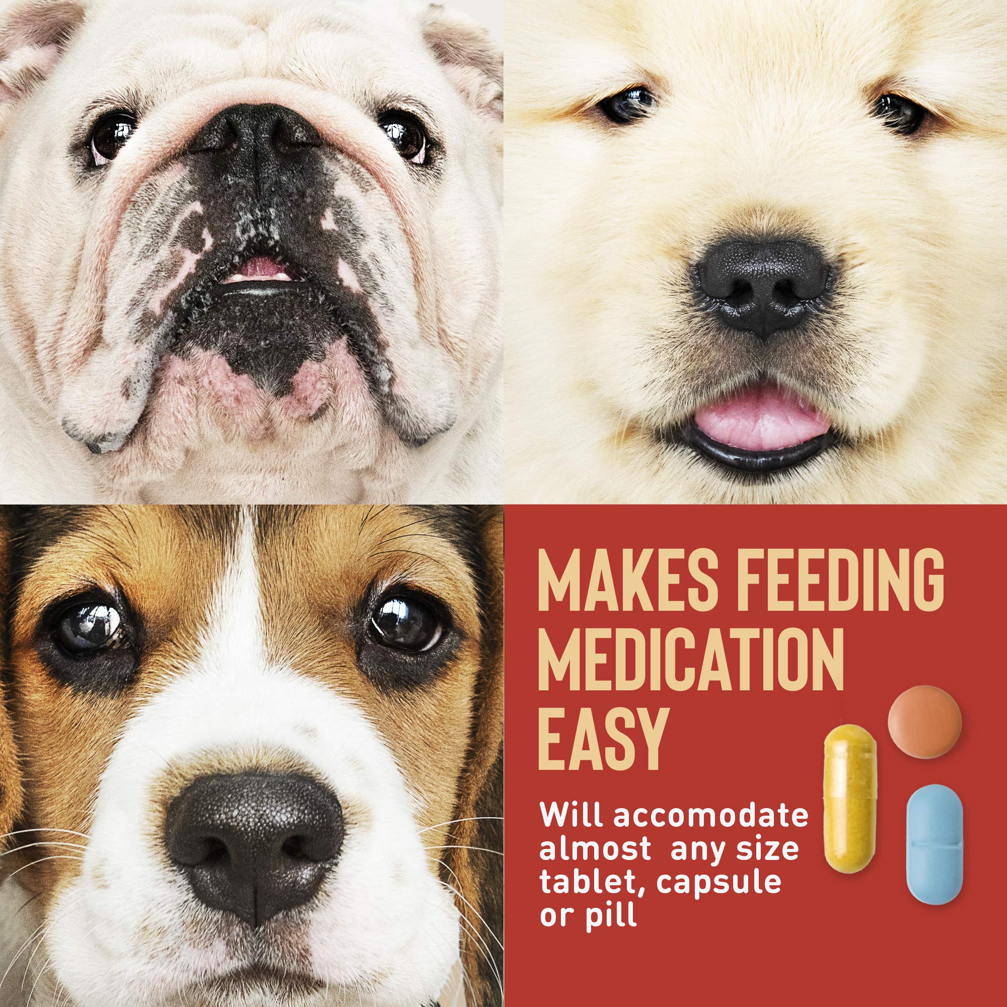 Presidio Pill Buddy Naturals - Beef Recipe Pill Hiding Treats for Dogs - Make A Perfect Pill Concealing Pocket Or Pouch for Any