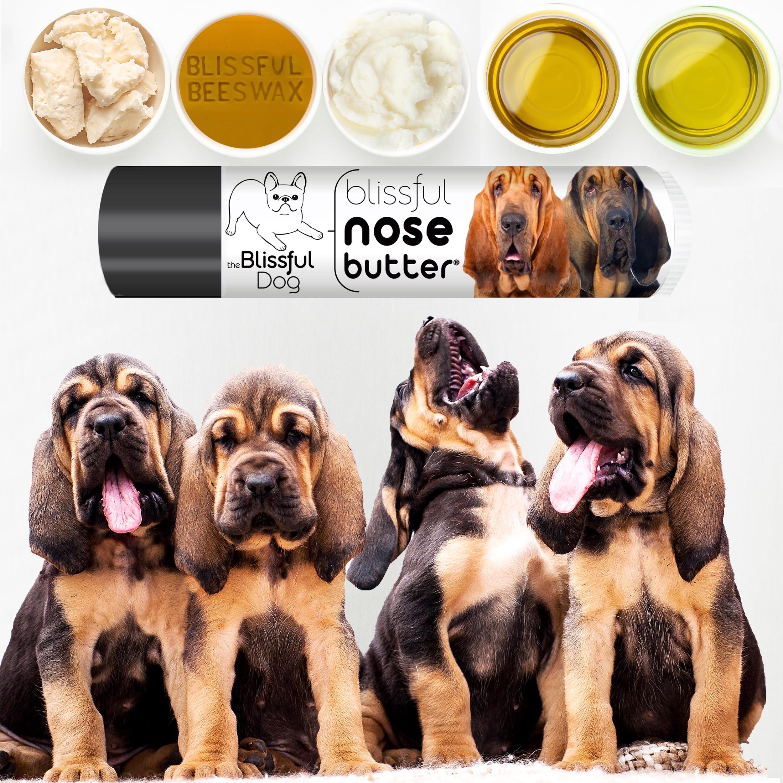 The Blissful Dog Bloodhound Unscented Nose Butter, 0.15-Ounce